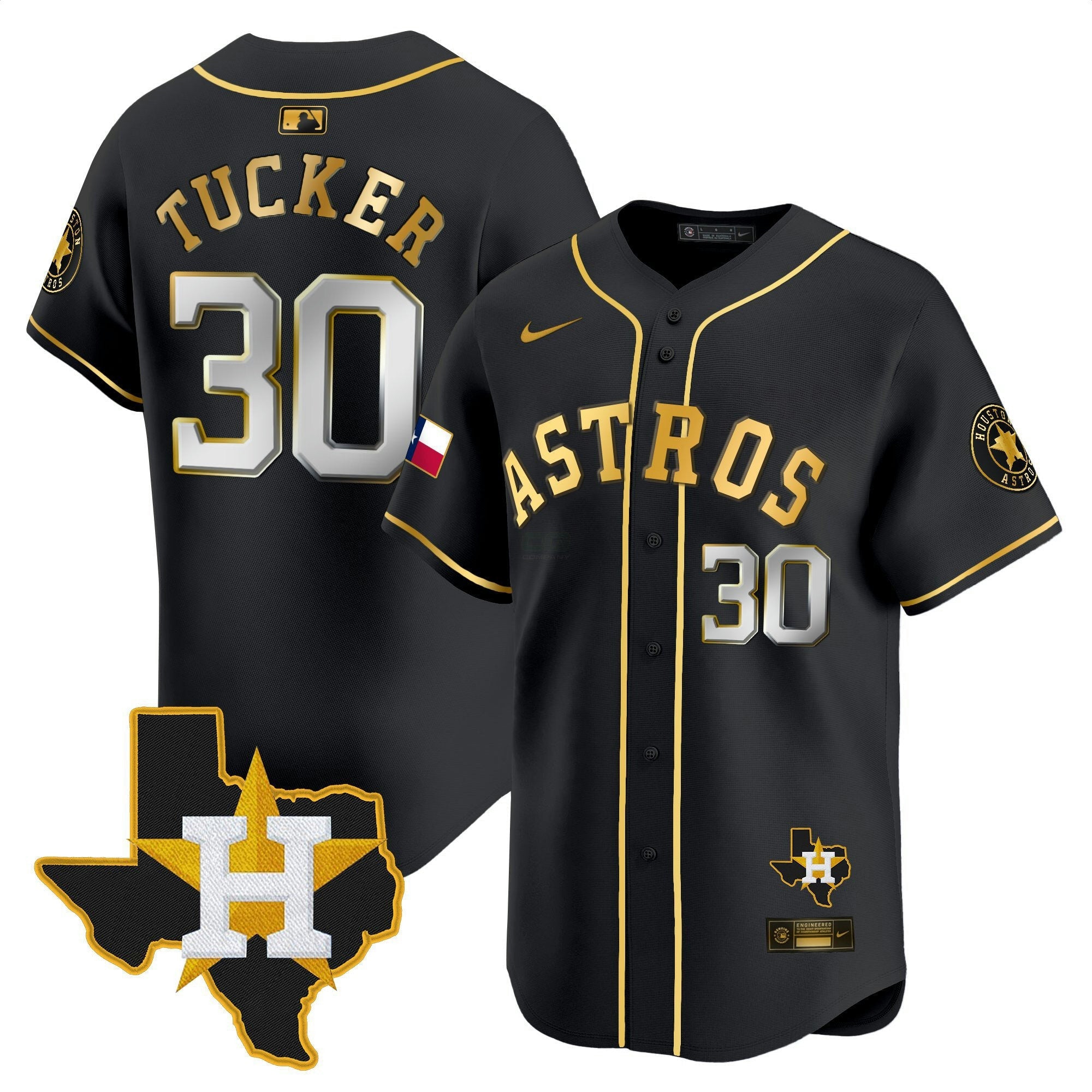 Camisa MLB Men’s Houston Texas Patch Vapor Premier Limited Jersey