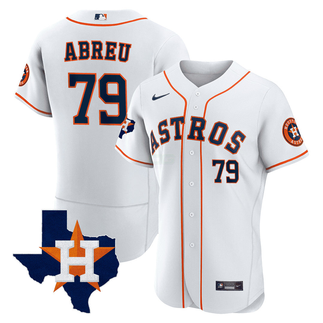Camisa MLB Men’s Houston Texas State Patch Jersey