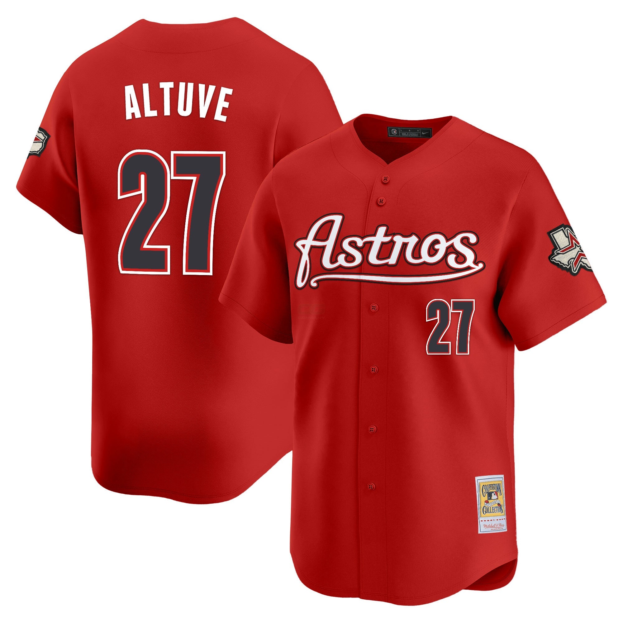 Camisa MLB Men’s Houston Throwback Vapor Premier Limited Jersey