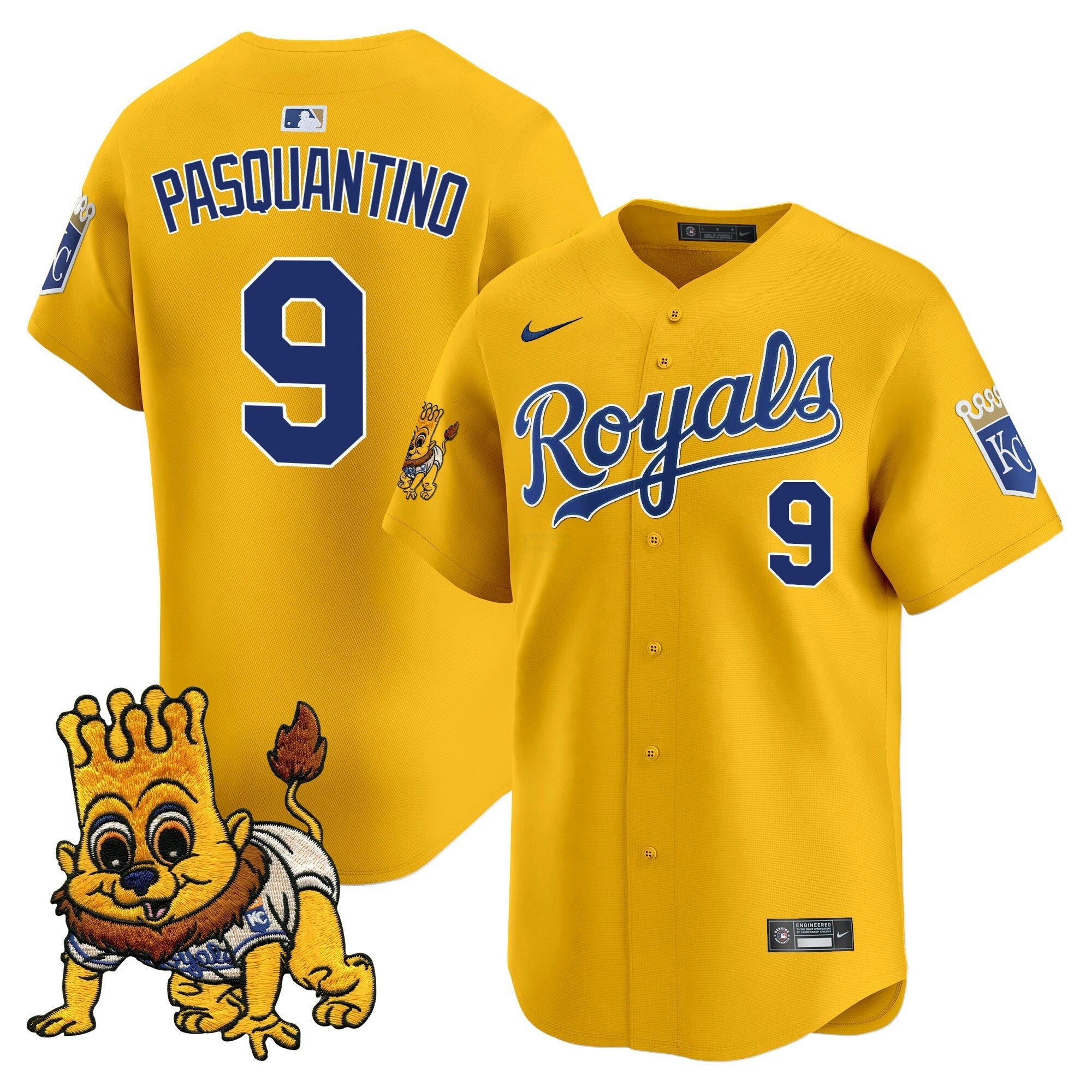 Camisa MLB Men’s Kansas City Sluggerrr Patch Vapor Premier Limited Jersey