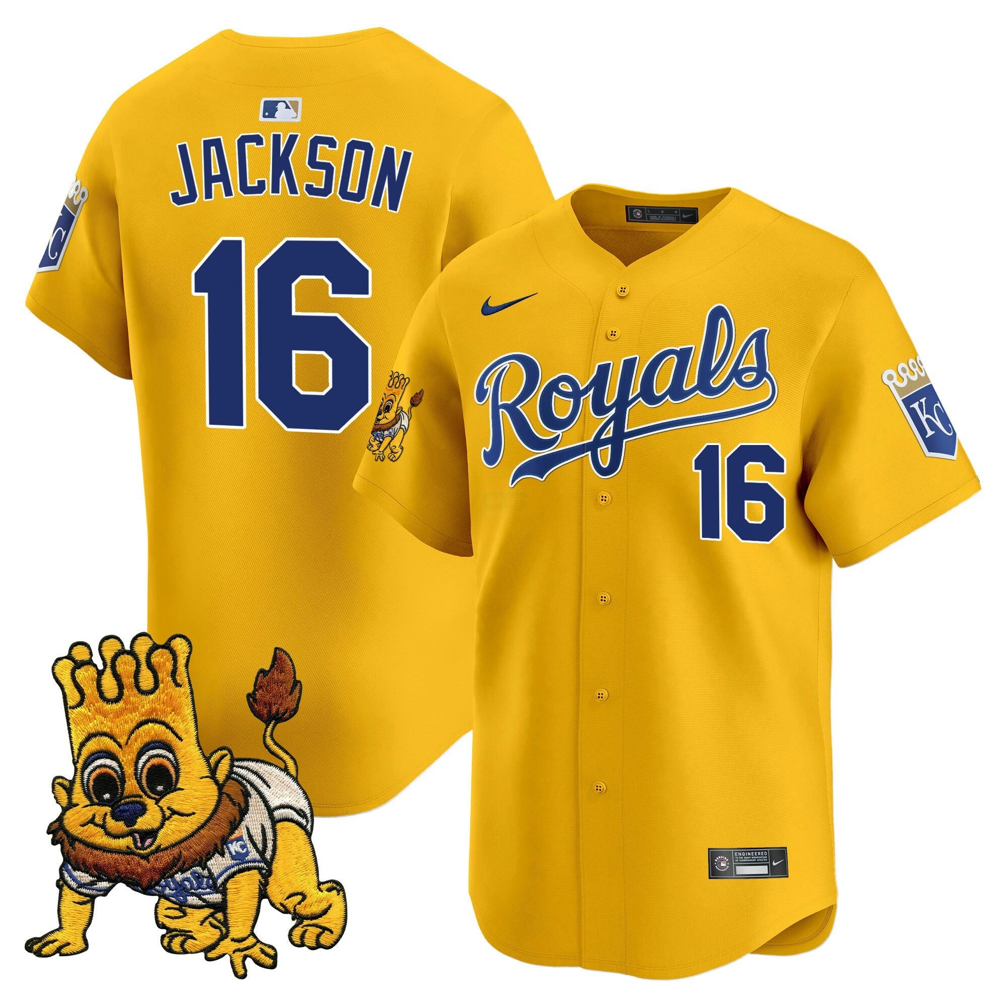 Camisa MLB Men’s Kansas City Sluggerrr Patch Vapor Premier Limited Jersey