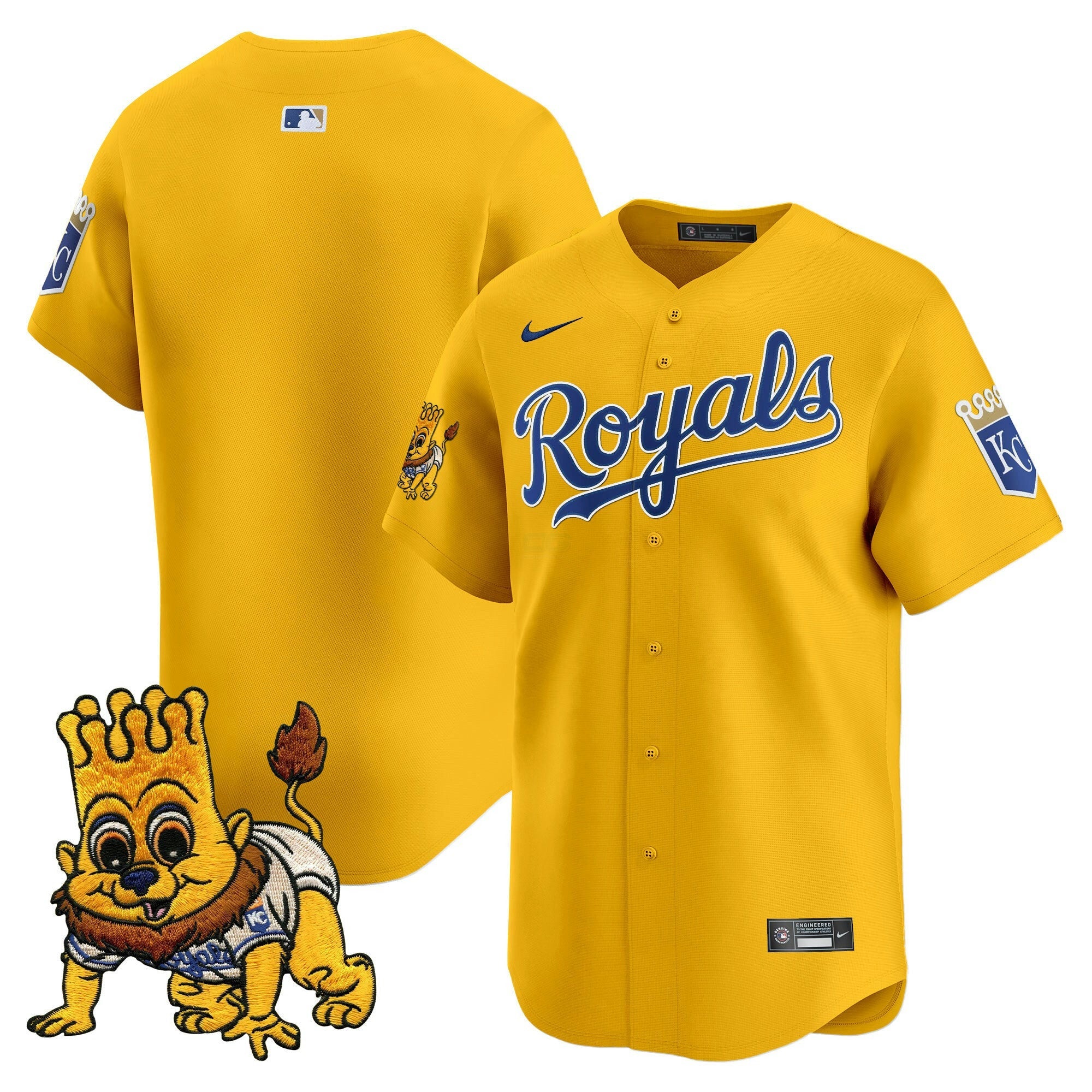 Camisa MLB Men’s Kansas City Sluggerrr Patch Vapor Premier Limited Jersey