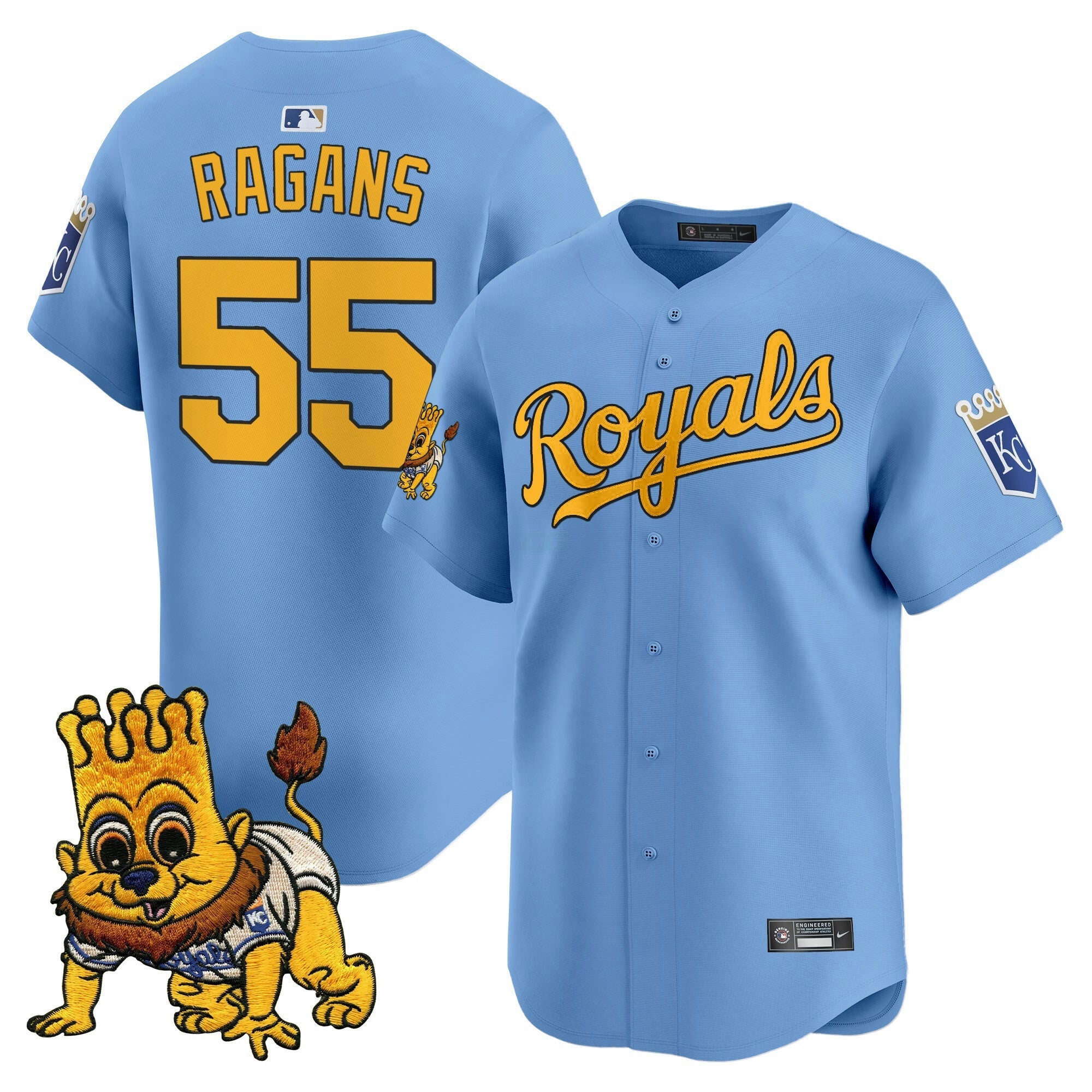 Camisa MLB Men’s Kansas City Sluggerrr Patch Vapor Premier Limited Jersey