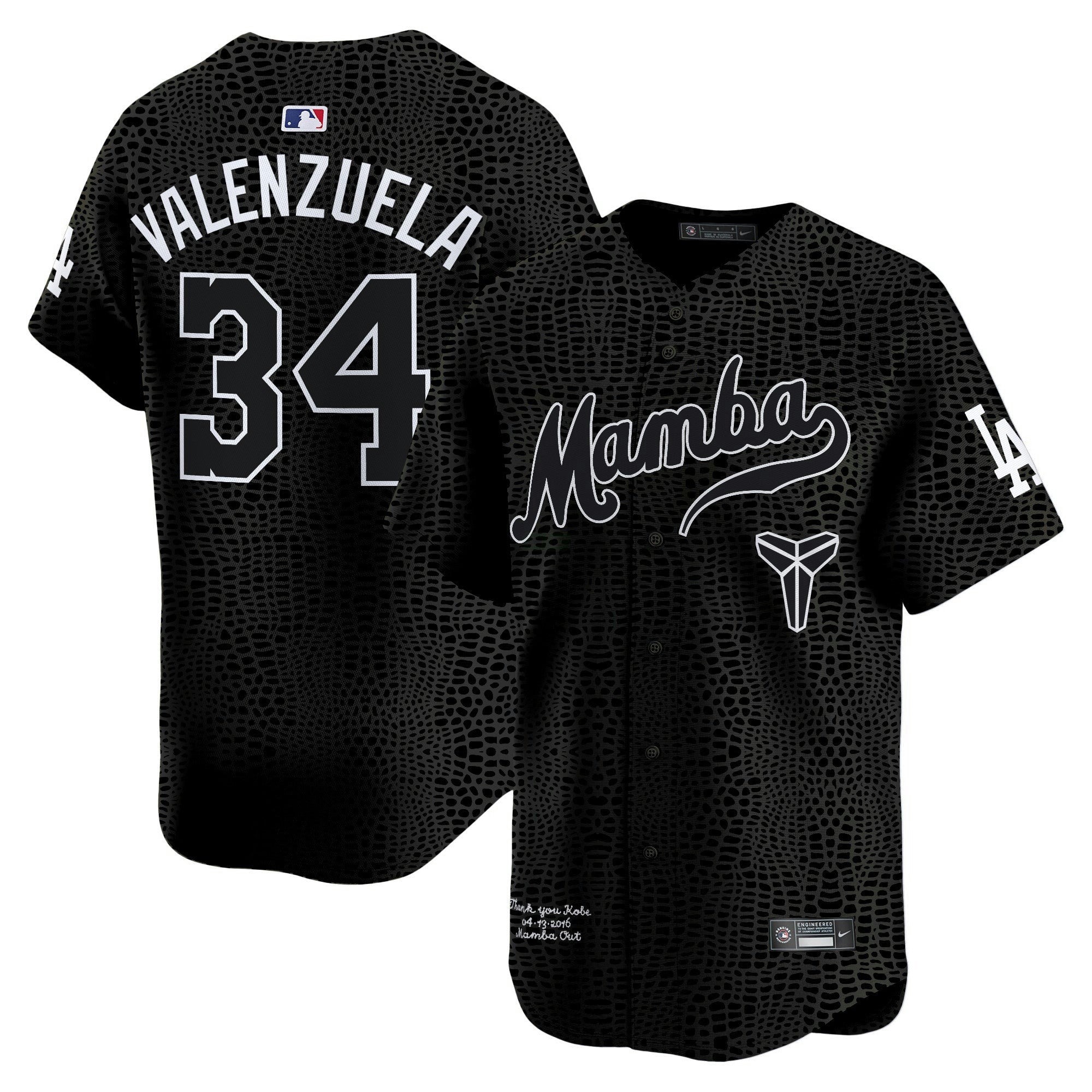 Camisa MLB Men’s Kobe Bryant Mamba Vapor Premier Limited Jersey