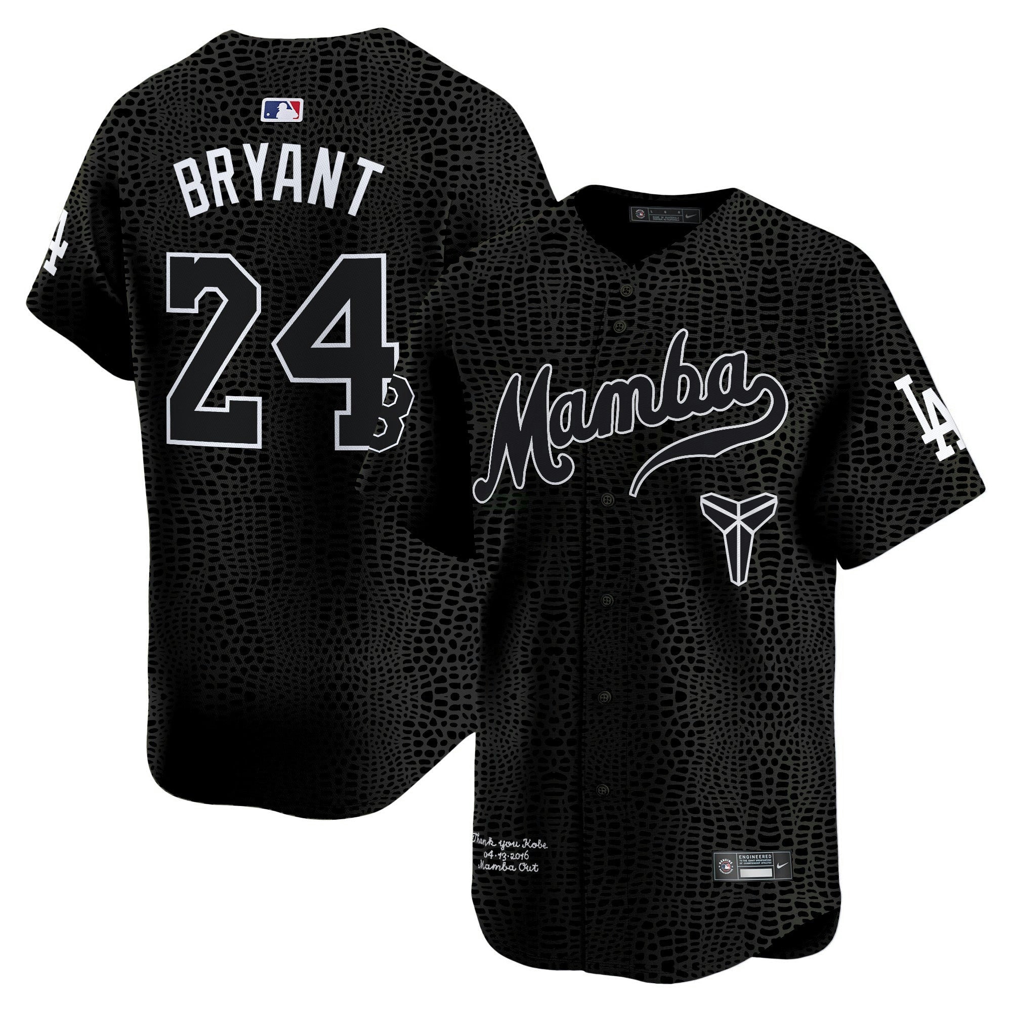 Camisa MLB Men’s Kobe Bryant Mamba Vapor Premier Limited Jersey