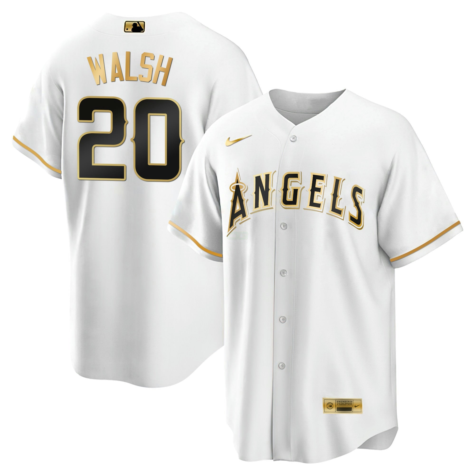 Camisa MLB Men’s Los Angeles Black Limited & Dourada Jersey