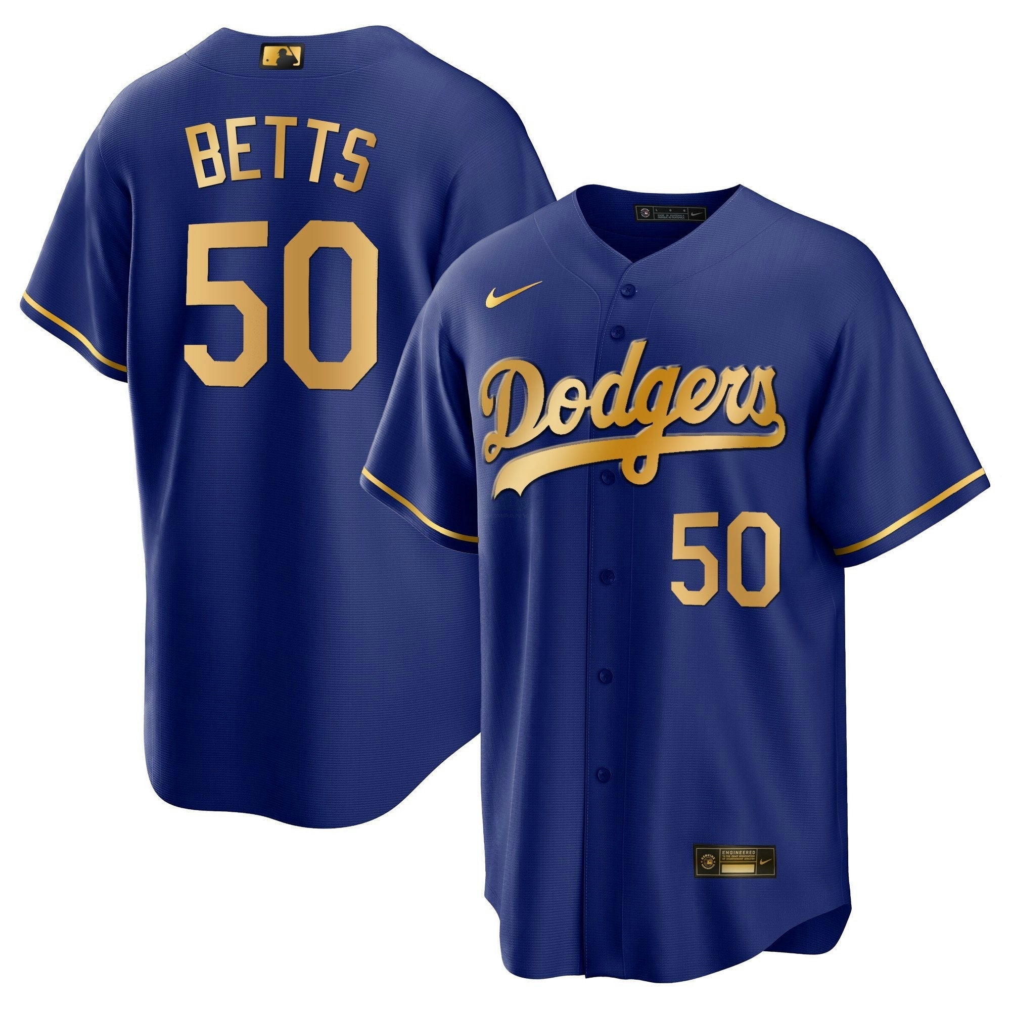 Camisa MLB Men’s Los Angeles Cool Base Dourada Jersey