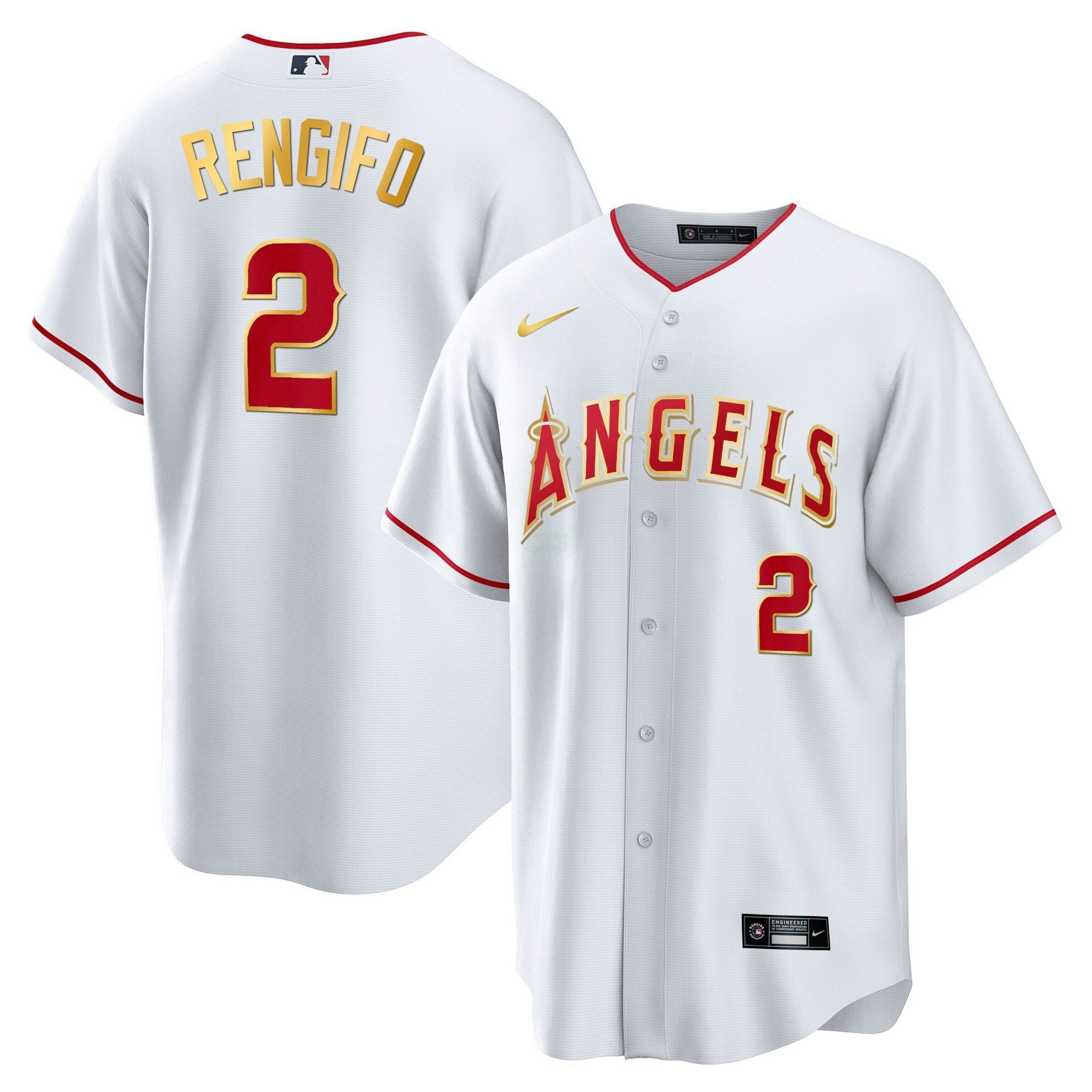 Camisa MLB Men’s Los Angeles Cool Base Dourada Jersey