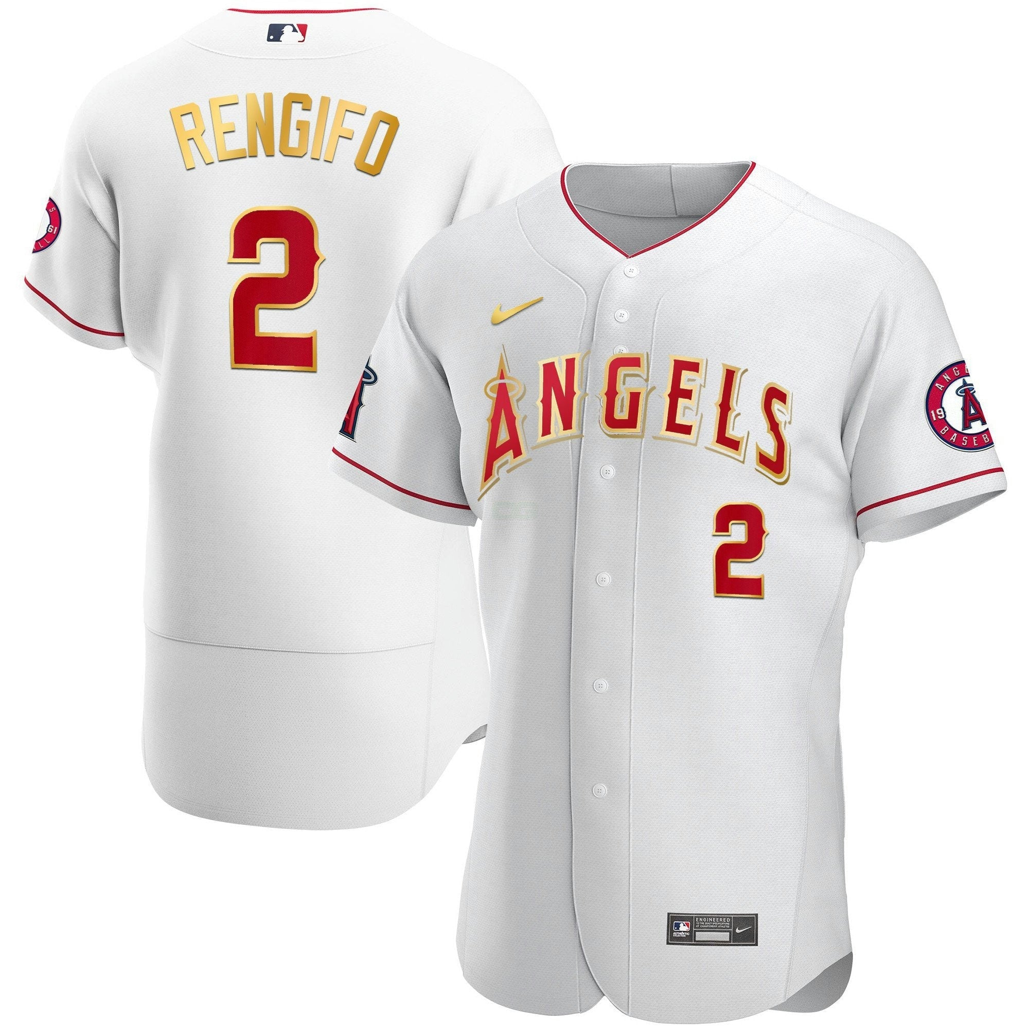 Camisa MLB Men’s Los Angeles Flex Base Dourada Jersey