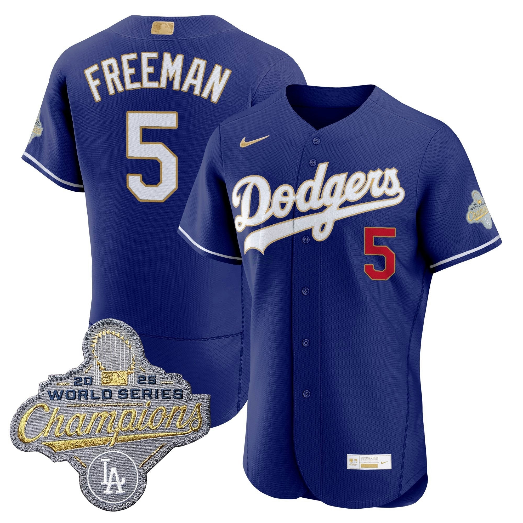 Camisa MLB Men’s Los Angeles “Gold Collection” Premier Elite Jersey