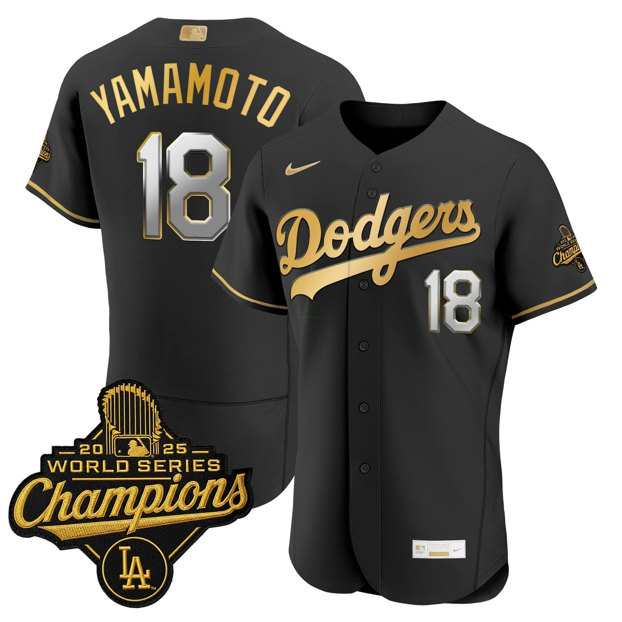 Camisa MLB Men’s Los Angeles “Gold Collection” Premier Elite Jersey