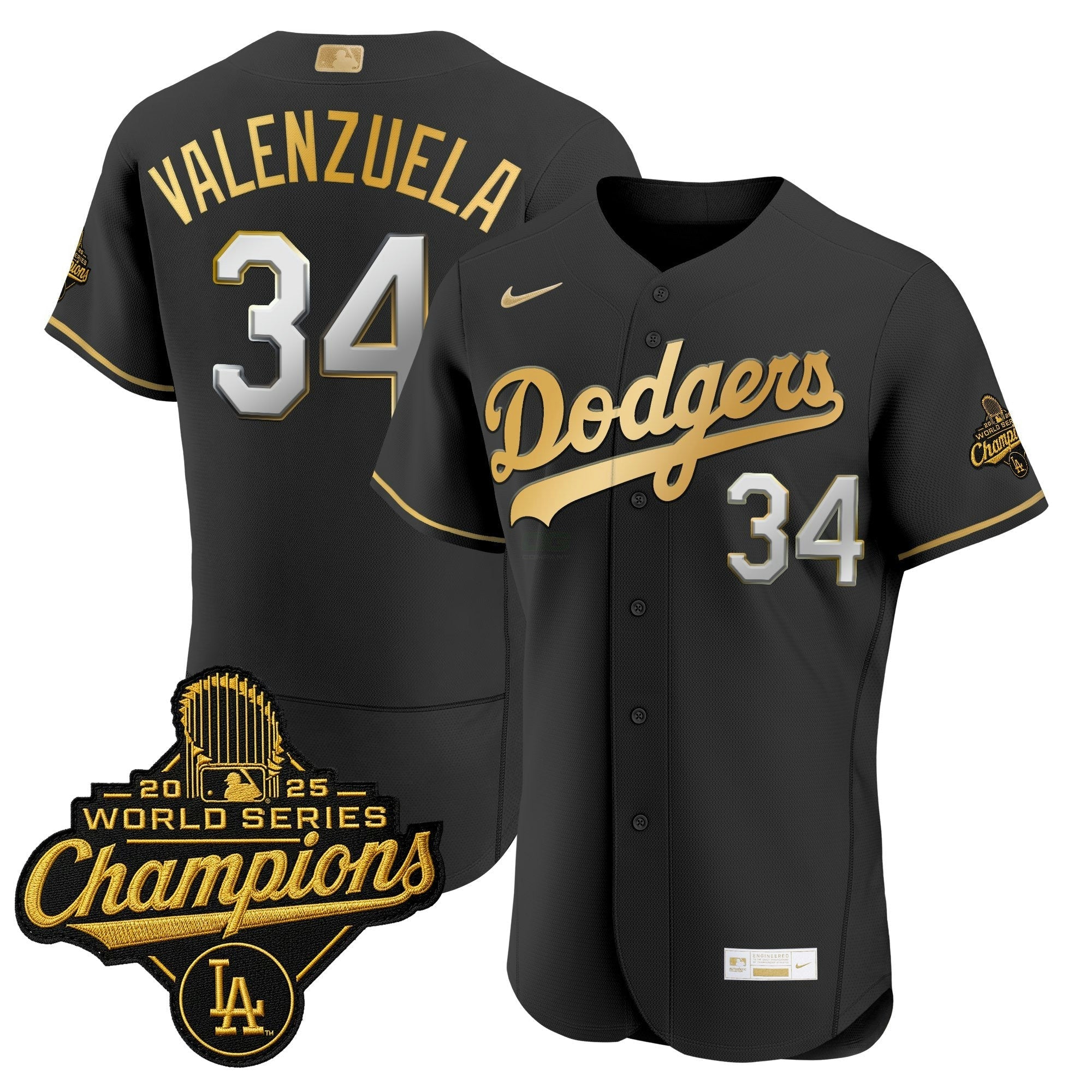 Camisa MLB Men’s Los Angeles “Gold Collection” Premier Elite Jersey