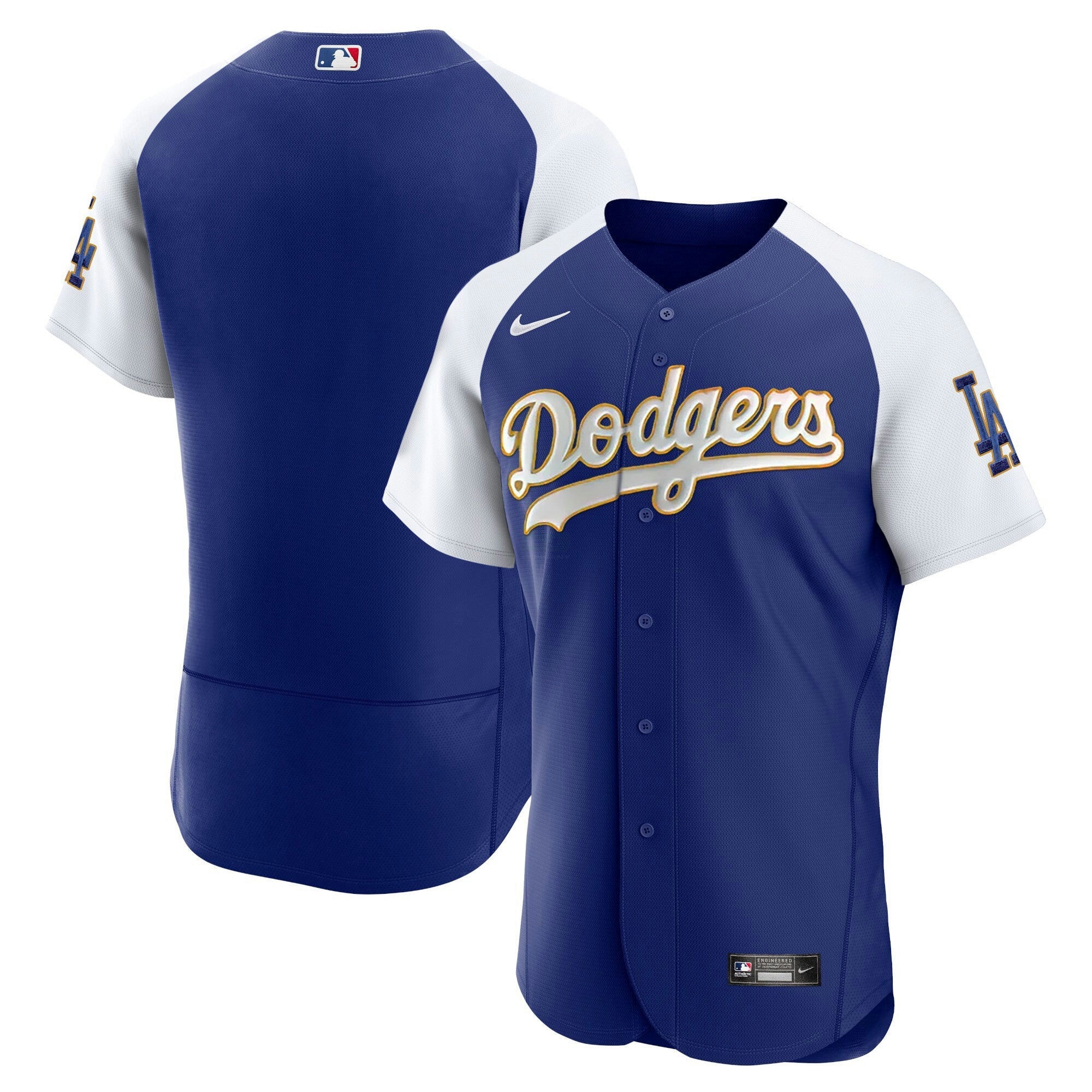Camisa MLB Men’s Los Angeles Gold Trim Flex Base Jersey