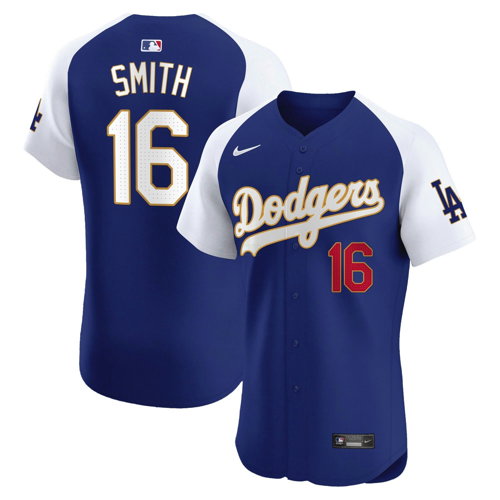 Camisa MLB Men’s Los Angeles Gold Trim Premier Elite Jersey