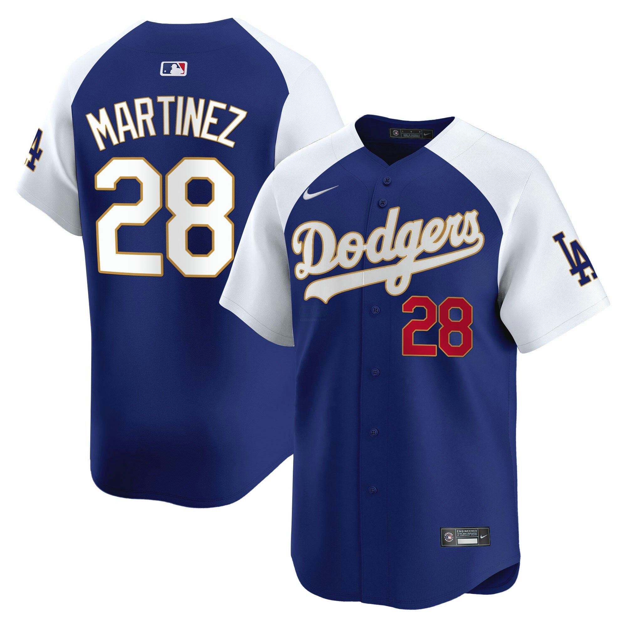 Camisa MLB Men’s Los Angeles Gold Trim Vapor Premier Limited Jersey