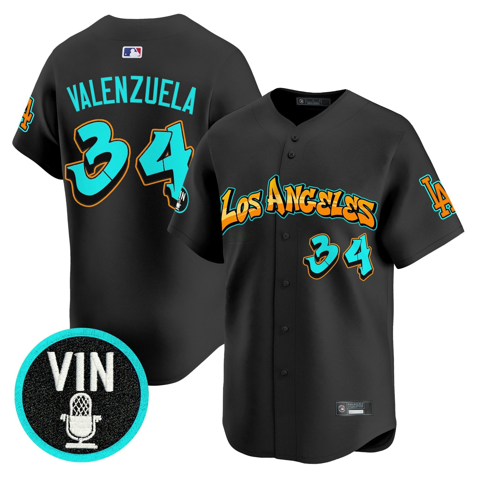 Camisa MLB Men’s Los Angeles ‘Graffiti Street Style Edition’ Vapor Premier Limited Jersey