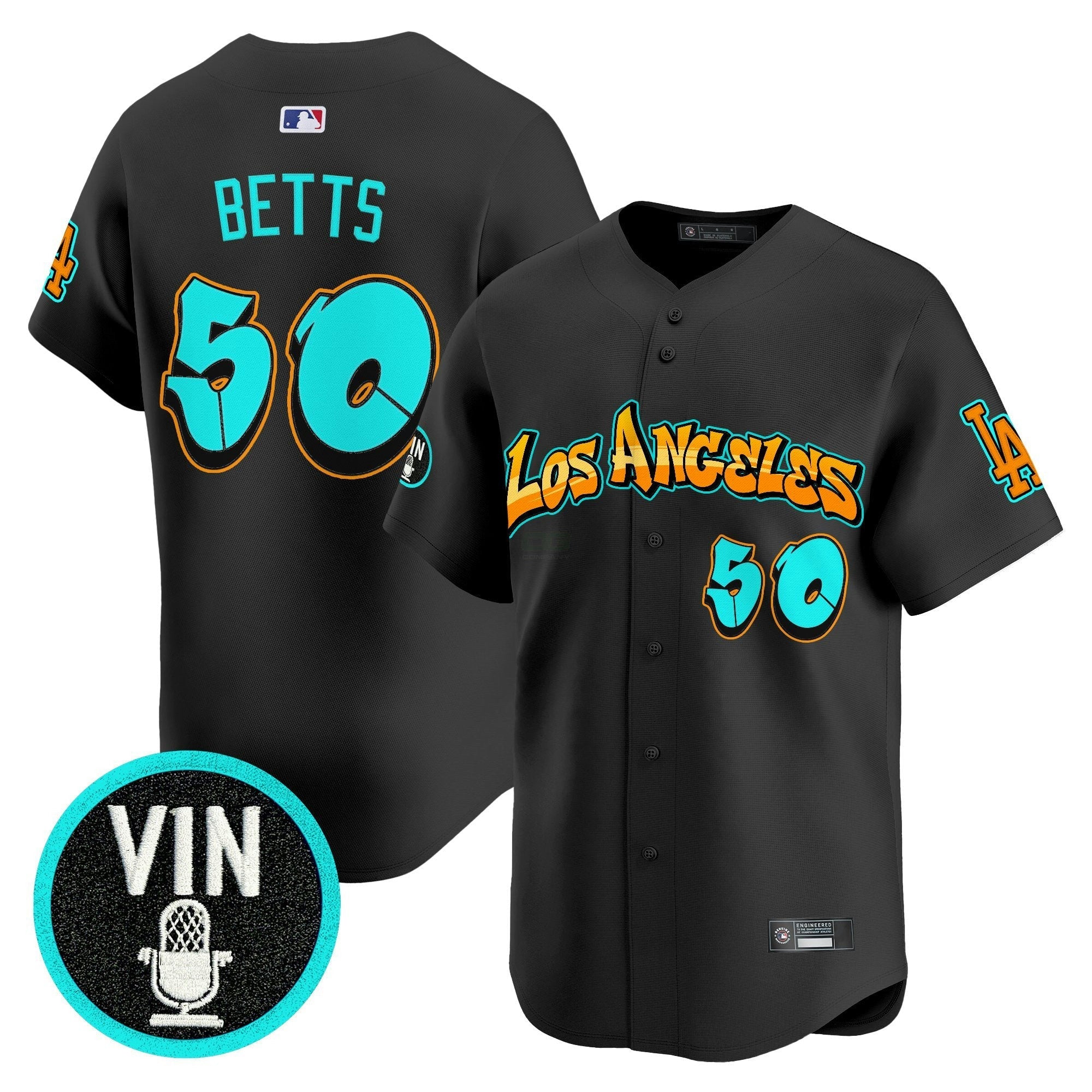 Camisa MLB Men’s Los Angeles ‘Graffiti Street Style Edition’ Vapor Premier Limited Jersey