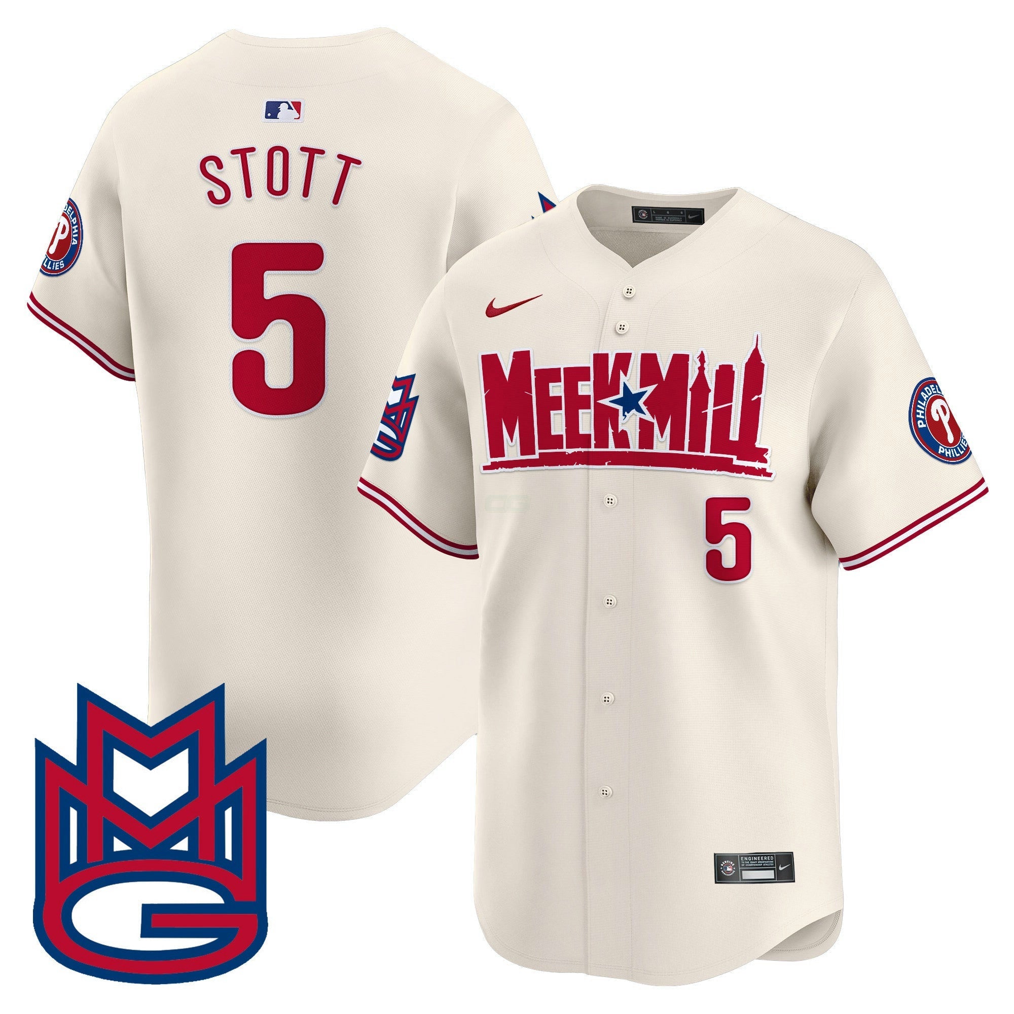 Camisa MLB Men’s Meek Mill Vapor Premier Limited Jersey