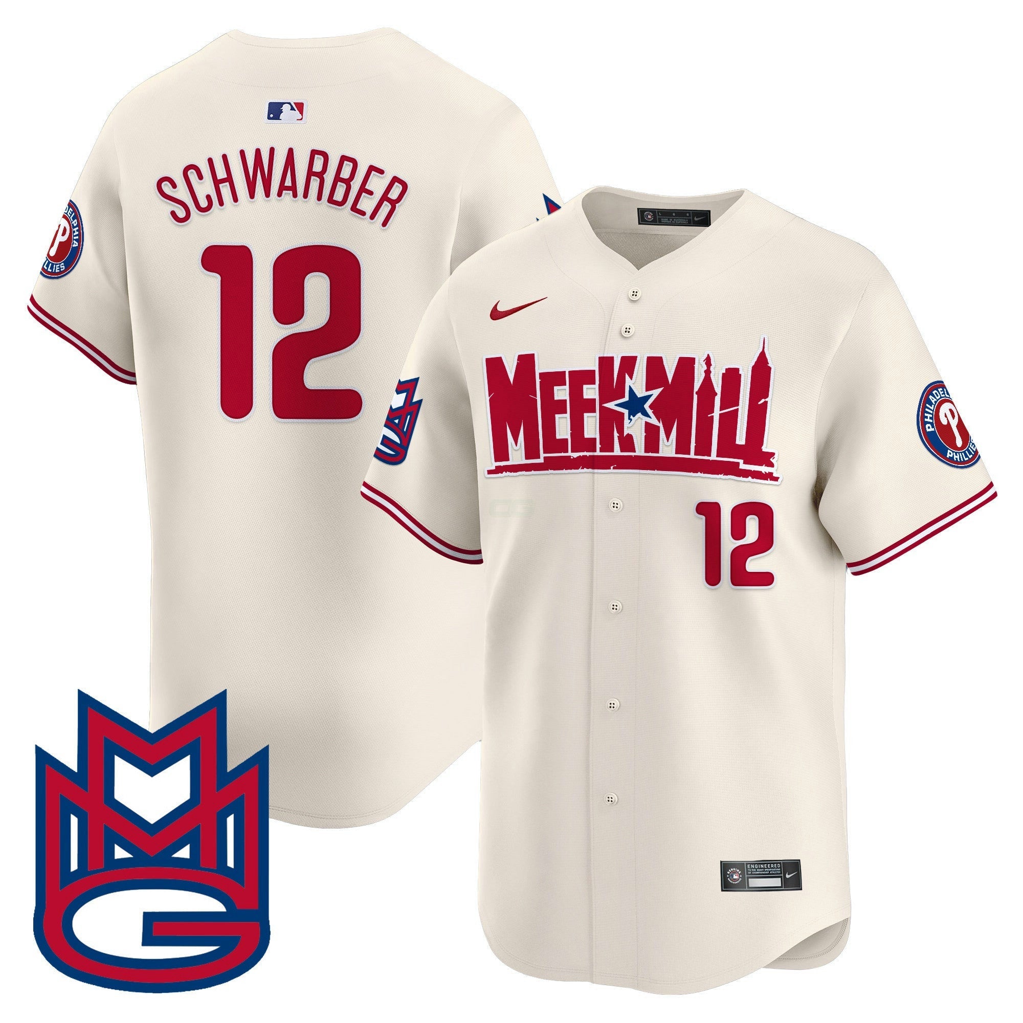 Camisa MLB Men’s Meek Mill Vapor Premier Limited Jersey