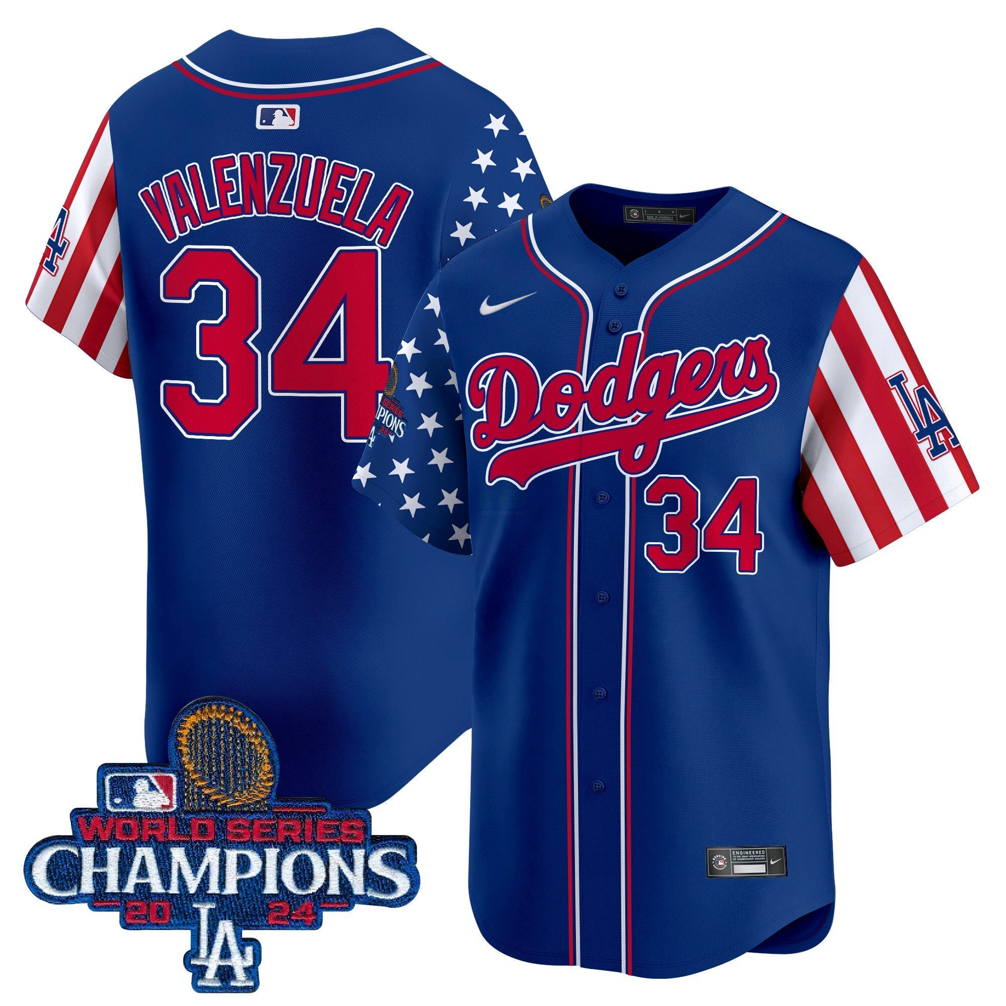 Camisa MLB Men’s Memorial Day & 2024 World Series Champions Vapor Premier Limited Jersey