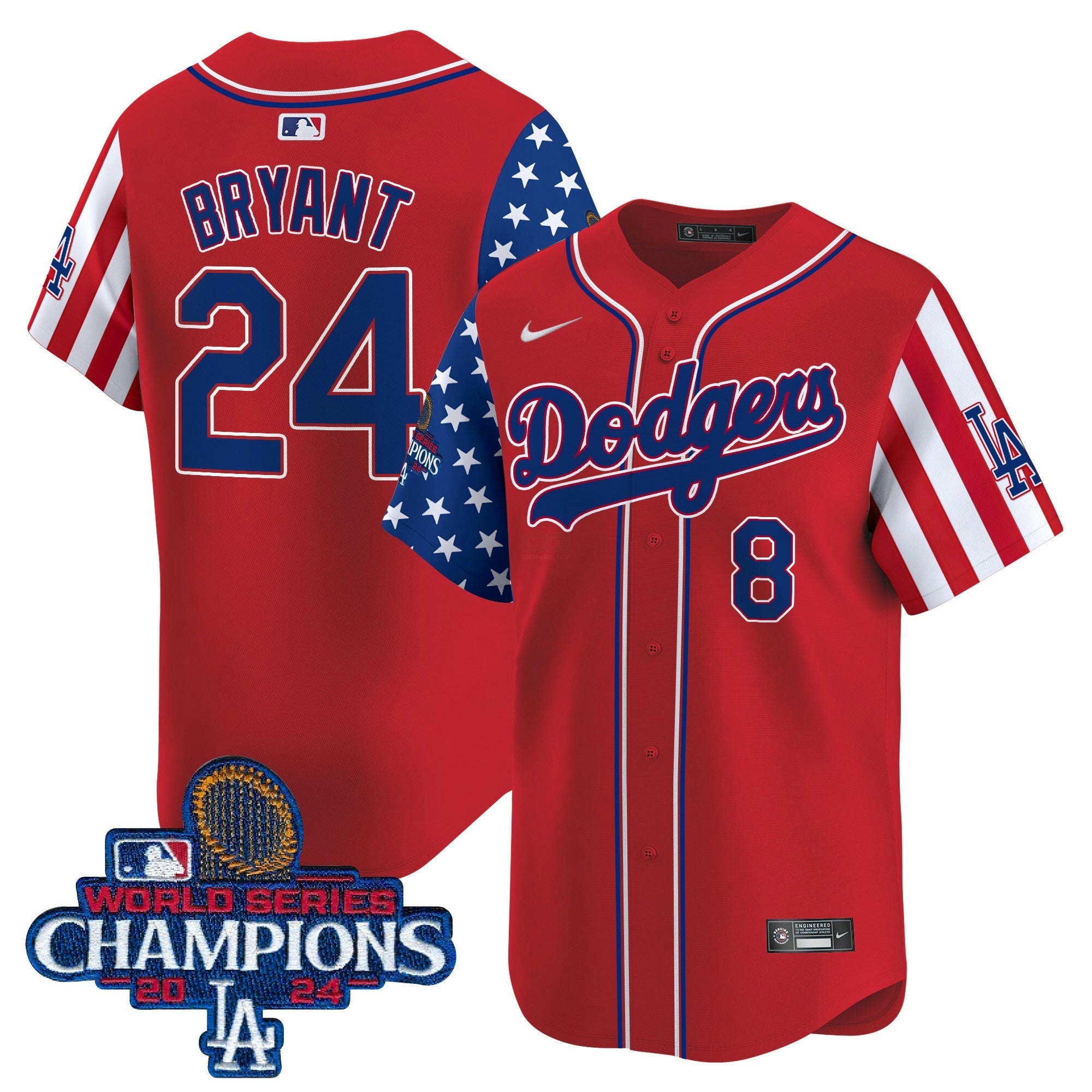 Camisa MLB Men’s Memorial Day & 2024 World Series Champions Vapor Premier Limited Jersey