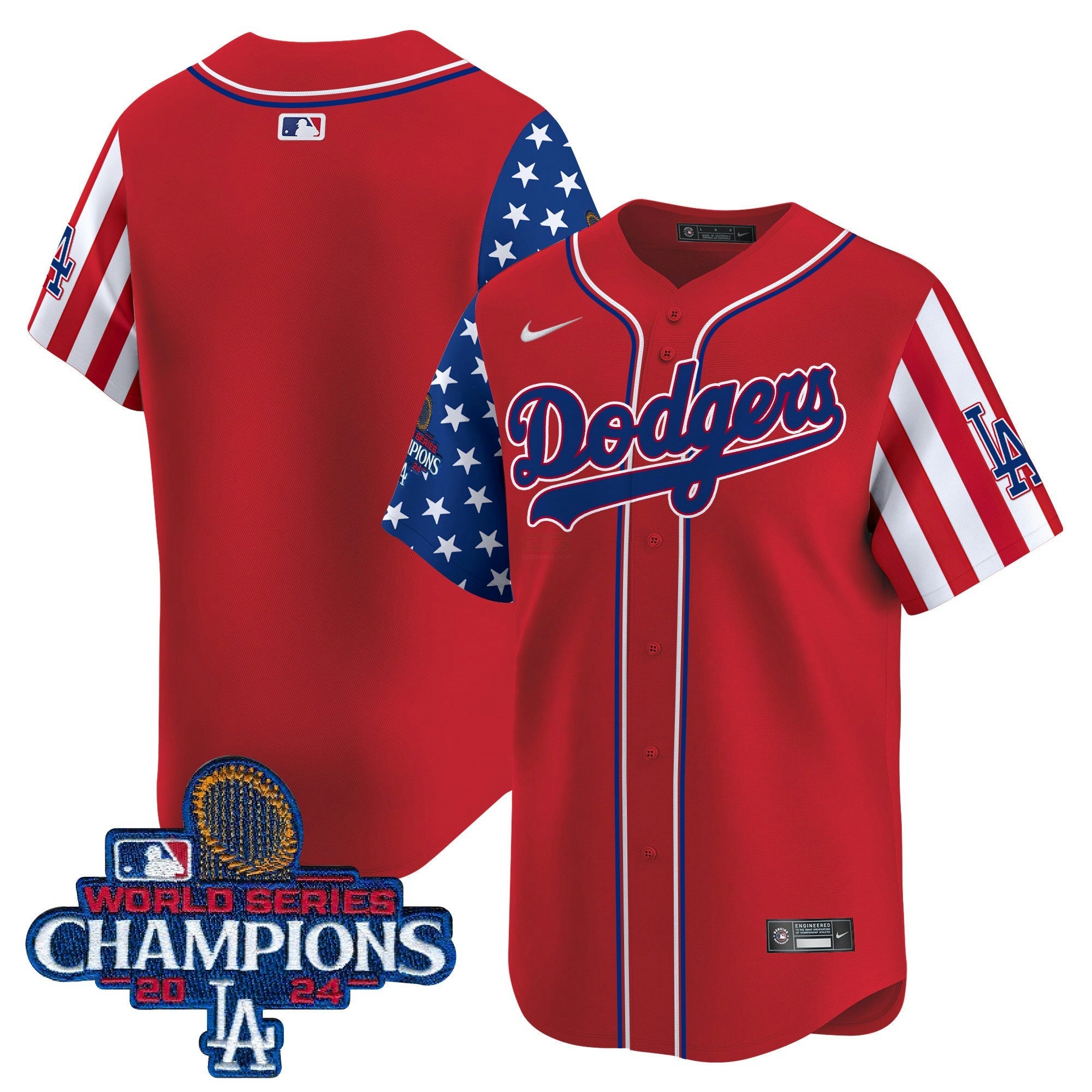 Camisa MLB Men’s Memorial Day & 2024 World Series Champions Vapor Premier Limited Jersey