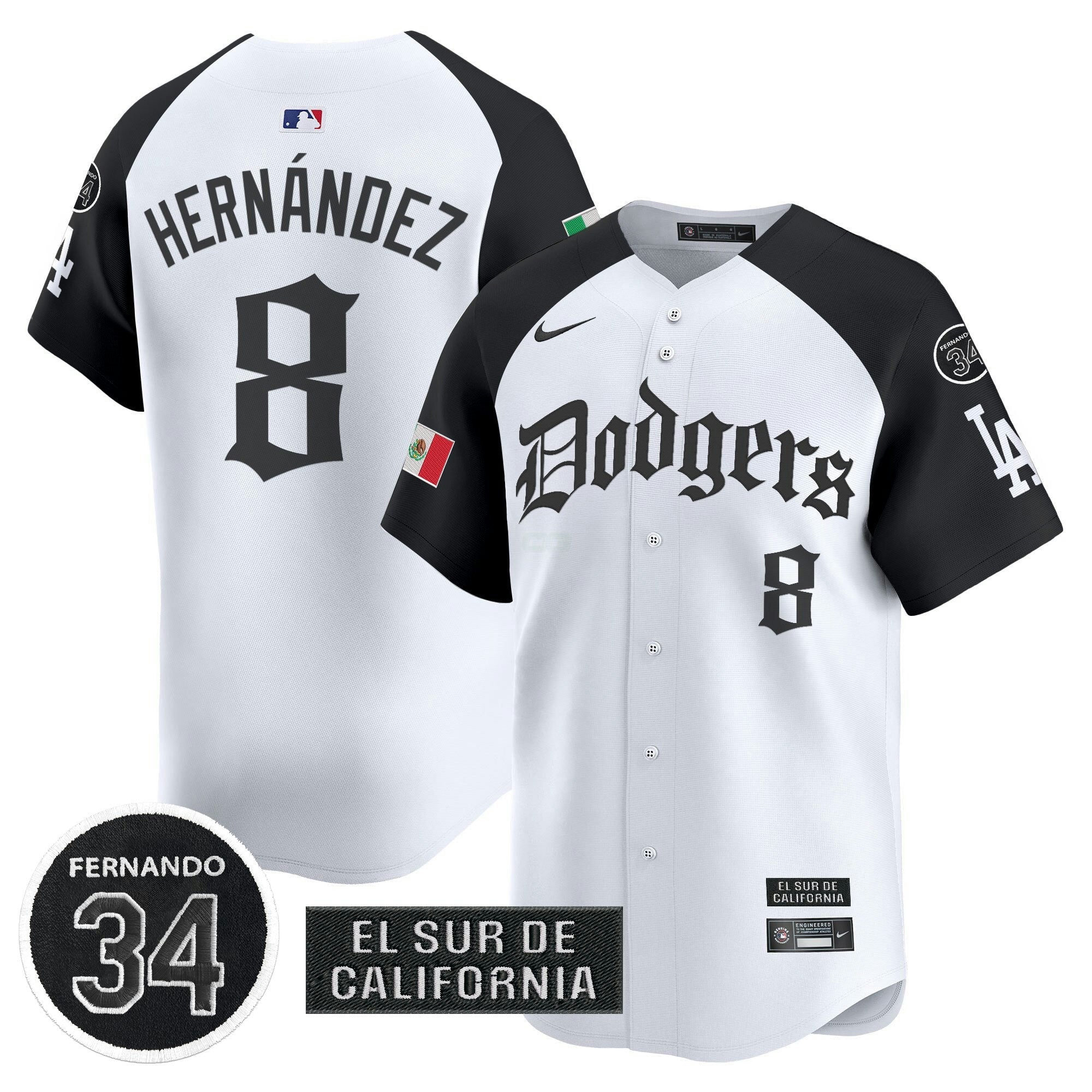 Camisa MLB Men’s Mexico 2025 LA Gothic Style Vapor Premier Limited Jersey V2