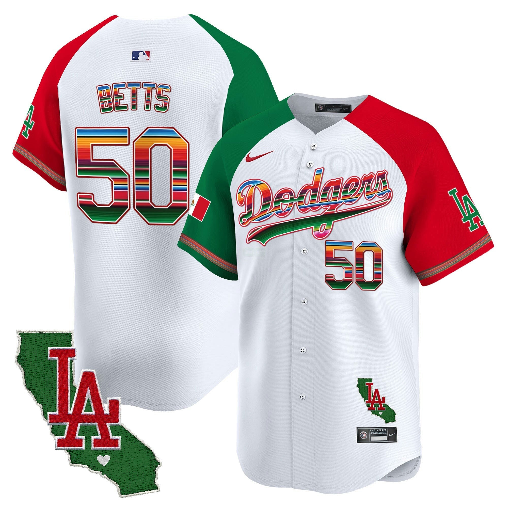 Camisa MLB Men’s Mexico California Patch Vapor Premier Limited Jersey