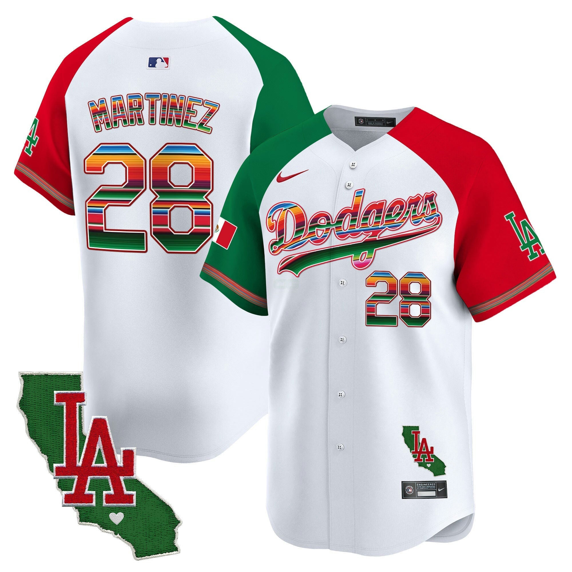 Camisa MLB Men’s Mexico California Patch Vapor Premier Limited Jersey