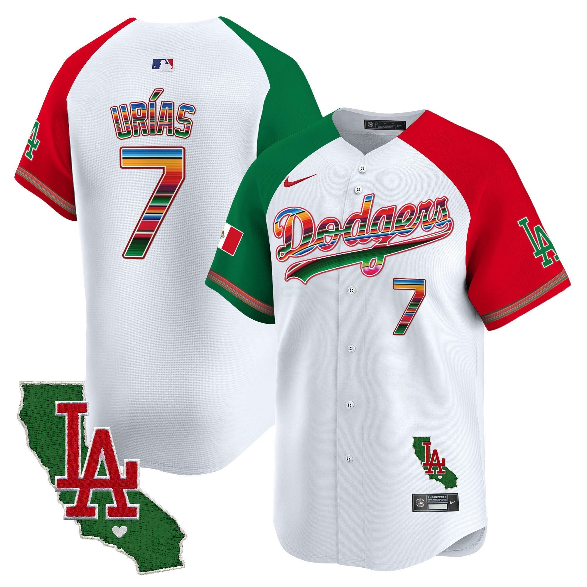 Camisa MLB Men’s Mexico California Patch Vapor Premier Limited Jersey