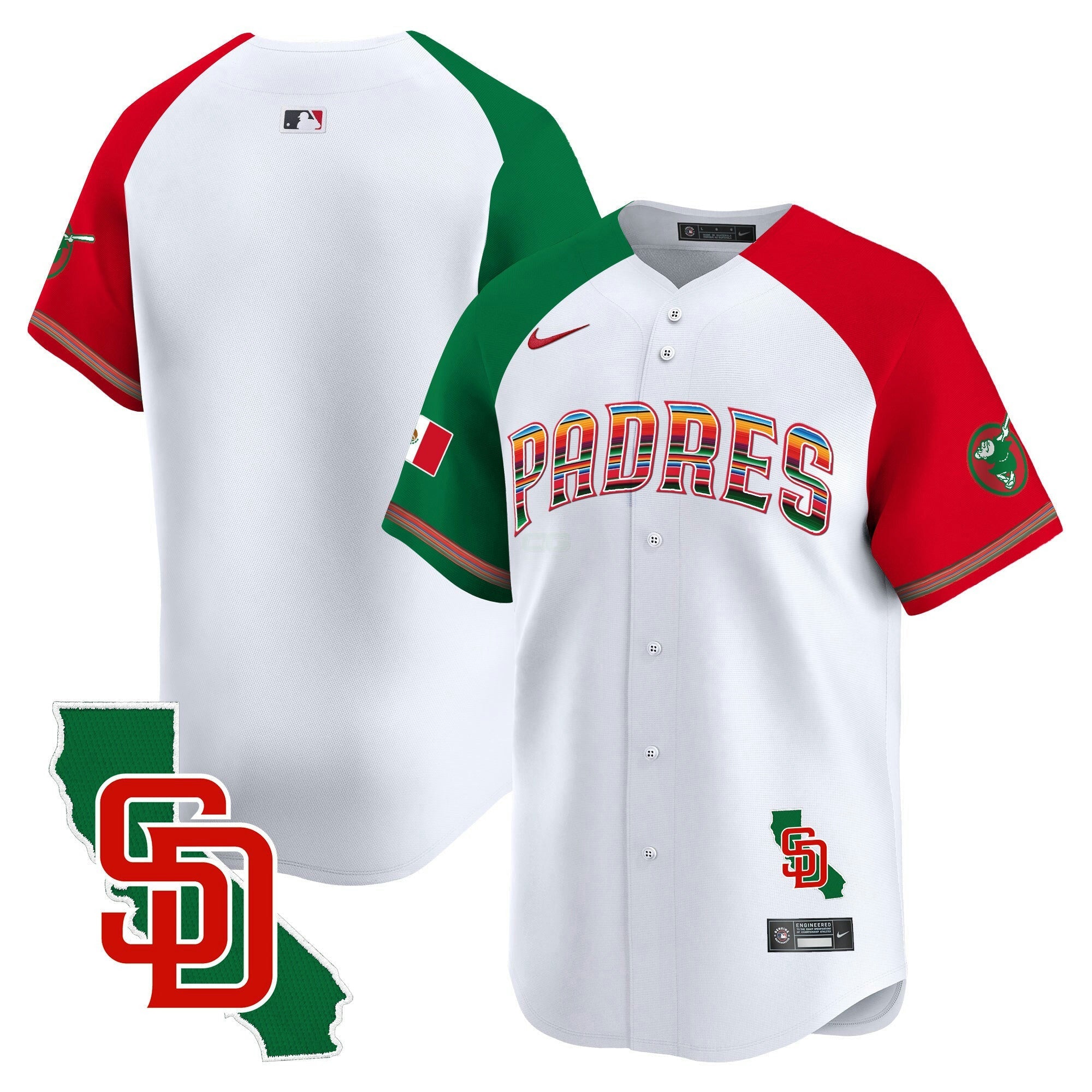 Camisa MLB Men’s Mexico California Patch Vapor Premier Limited Jersey
