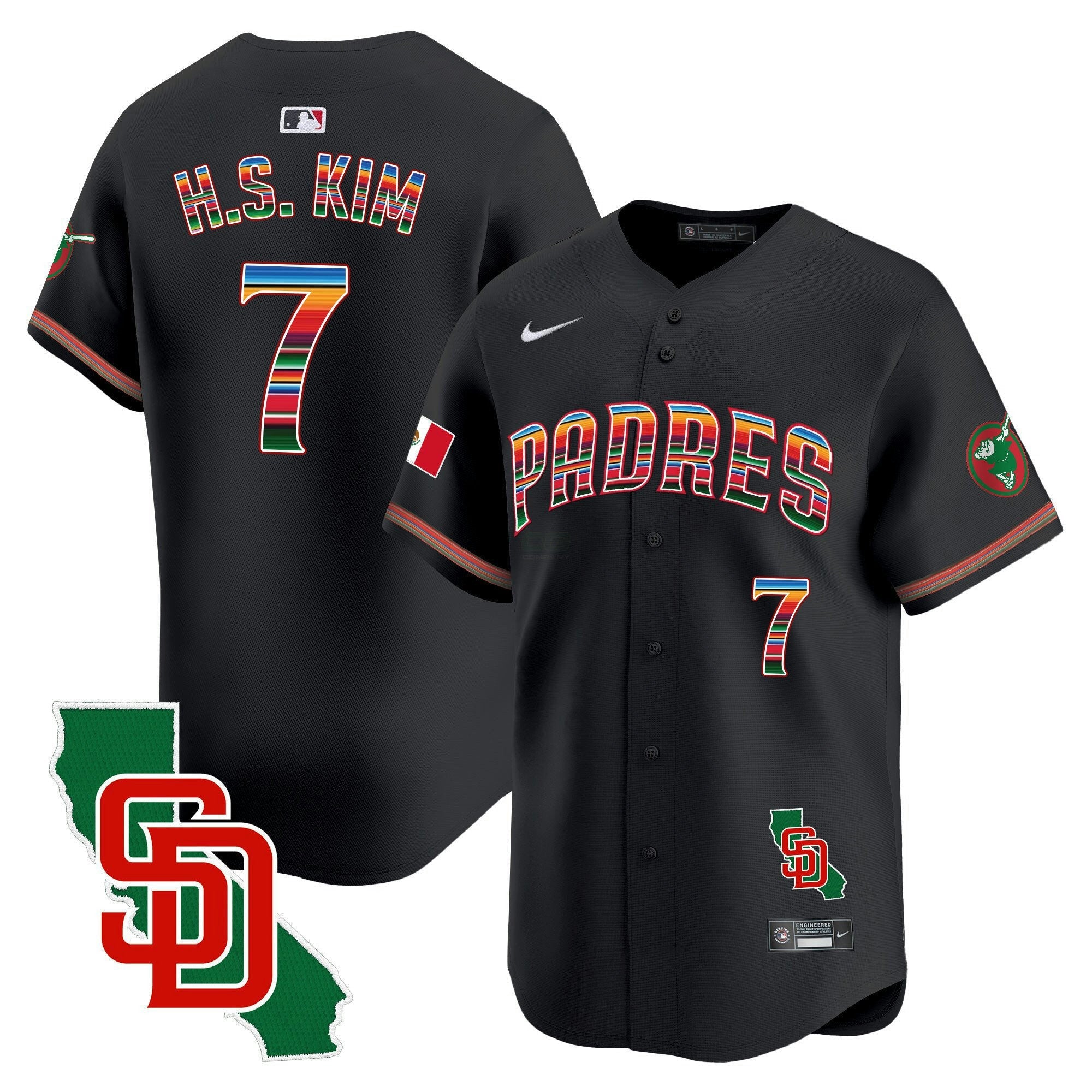 Camisa MLB Men’s Mexico California Patch Vapor Premier Limited Jersey