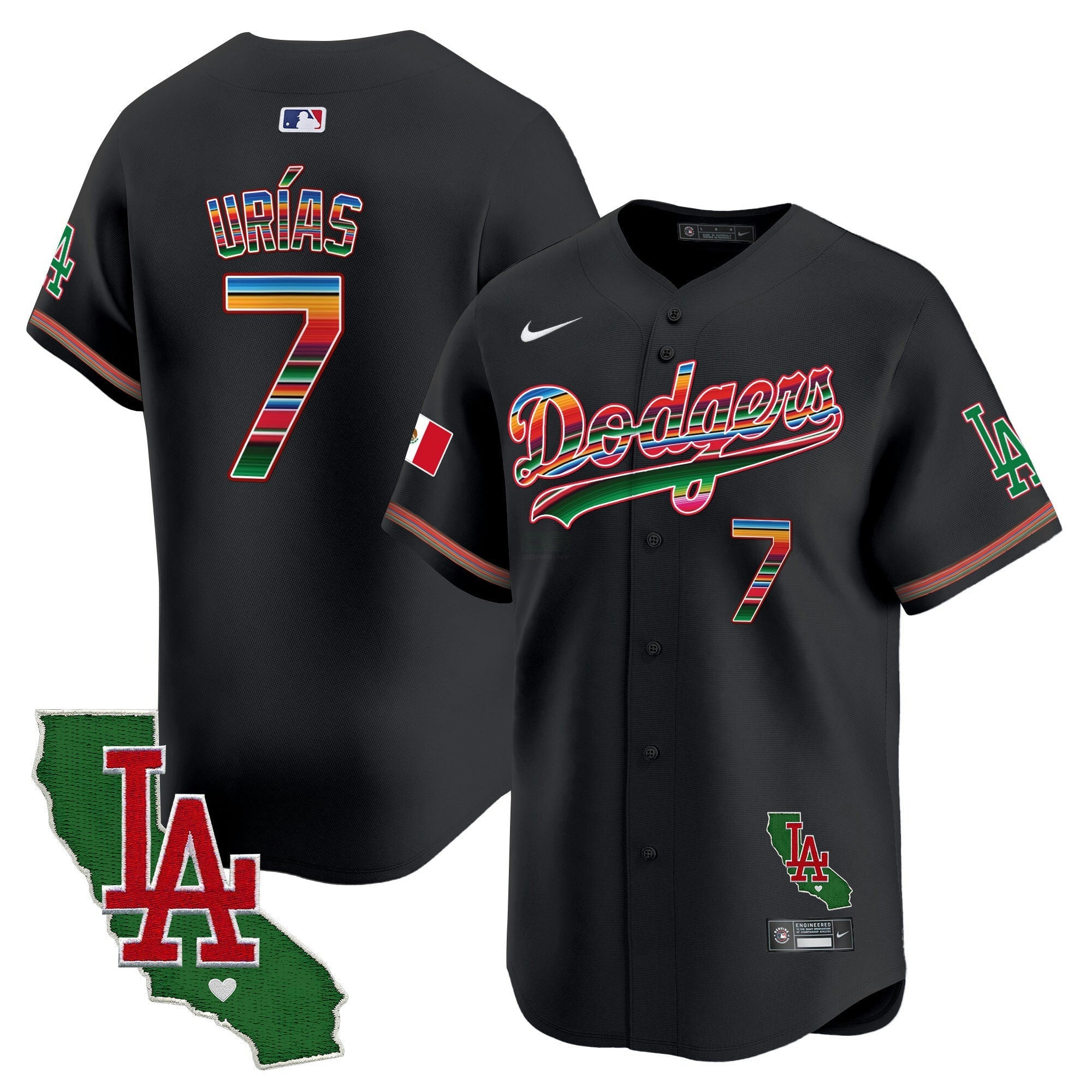 Camisa MLB Men’s Mexico California Patch Vapor Premier Limited Jersey