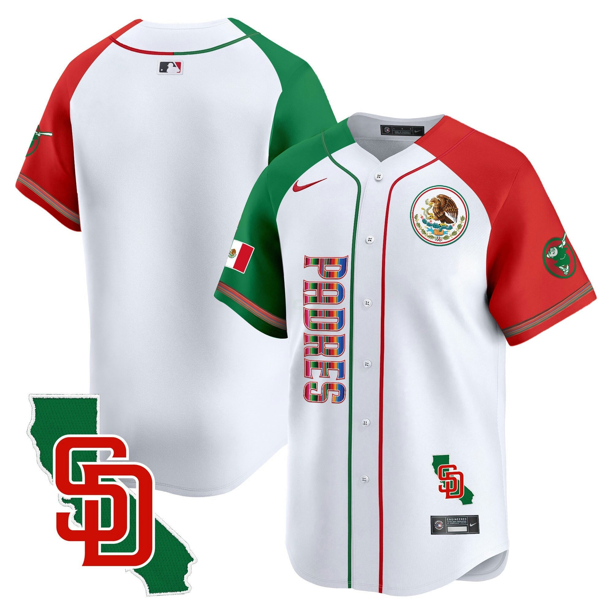 Camisa MLB Men’s Mexico California Patch Vapor Premier Limited Jersey V2