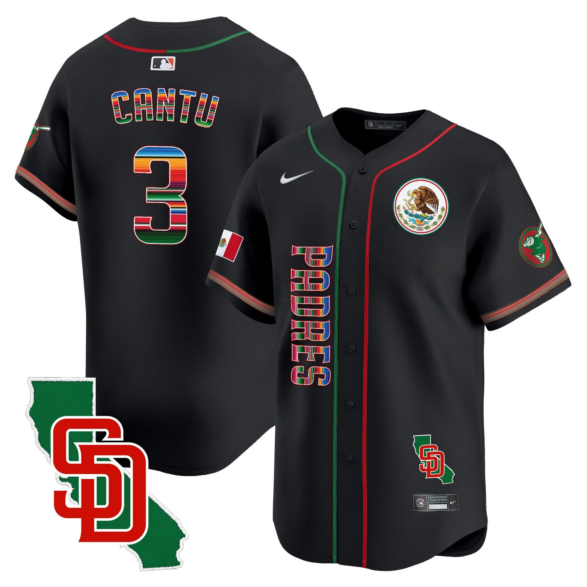 Camisa MLB Men’s Mexico California Patch Vapor Premier Limited Jersey V2
