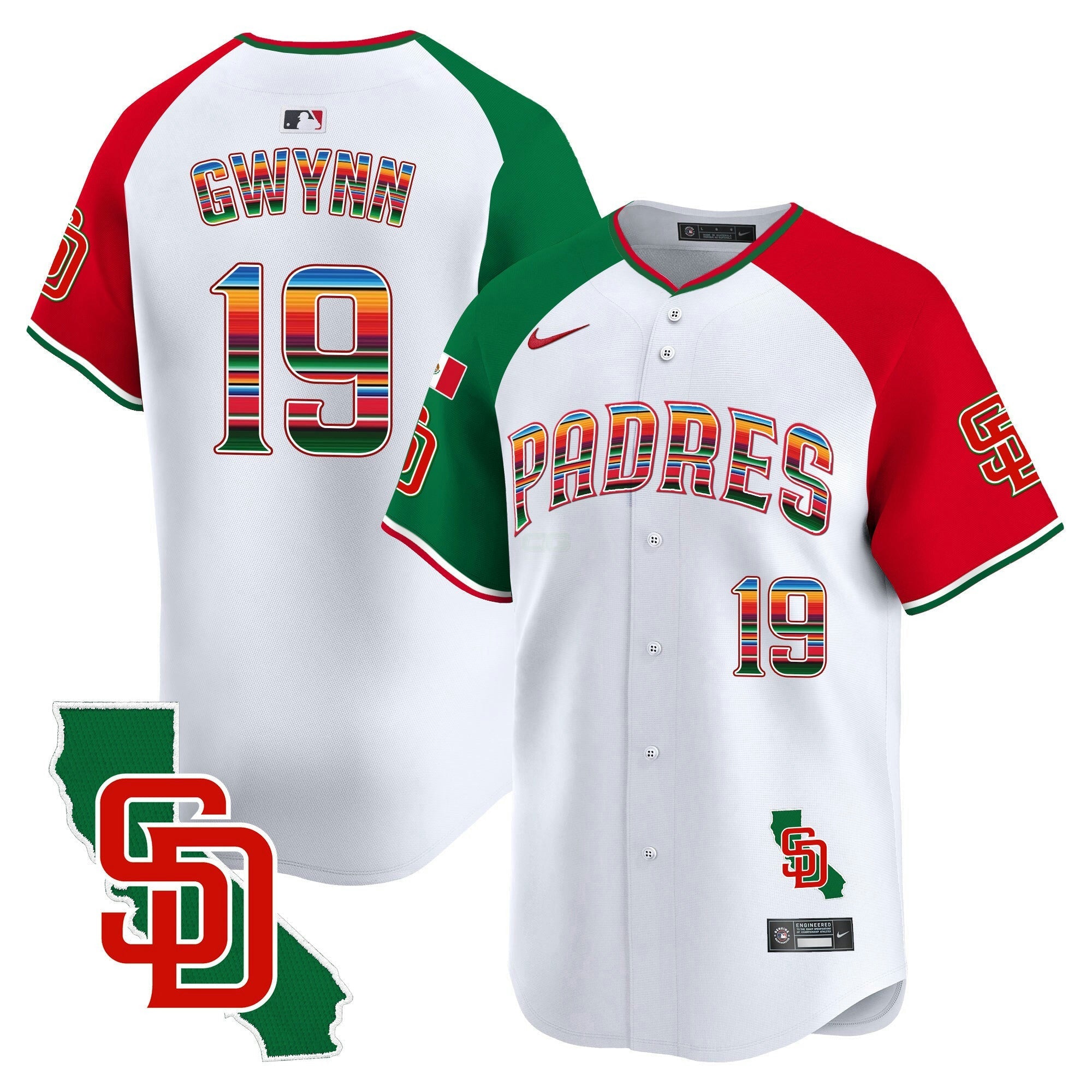 Camisa MLB Men’s Mexico California Patch Vapor Premier Limited Jersey V3