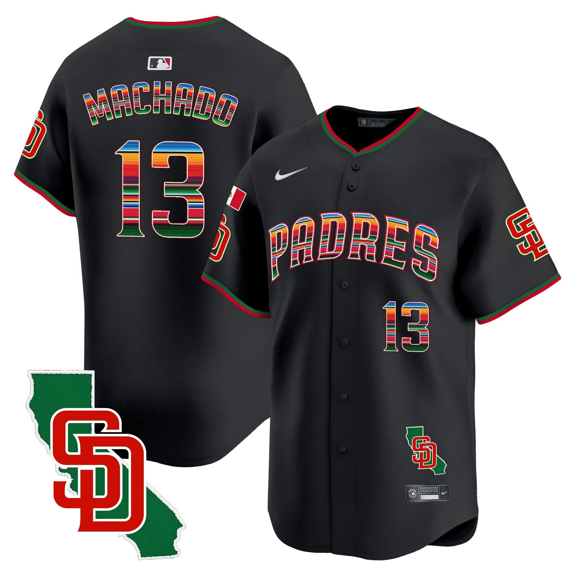 Camisa MLB Men’s Mexico California Patch Vapor Premier Limited Jersey V3