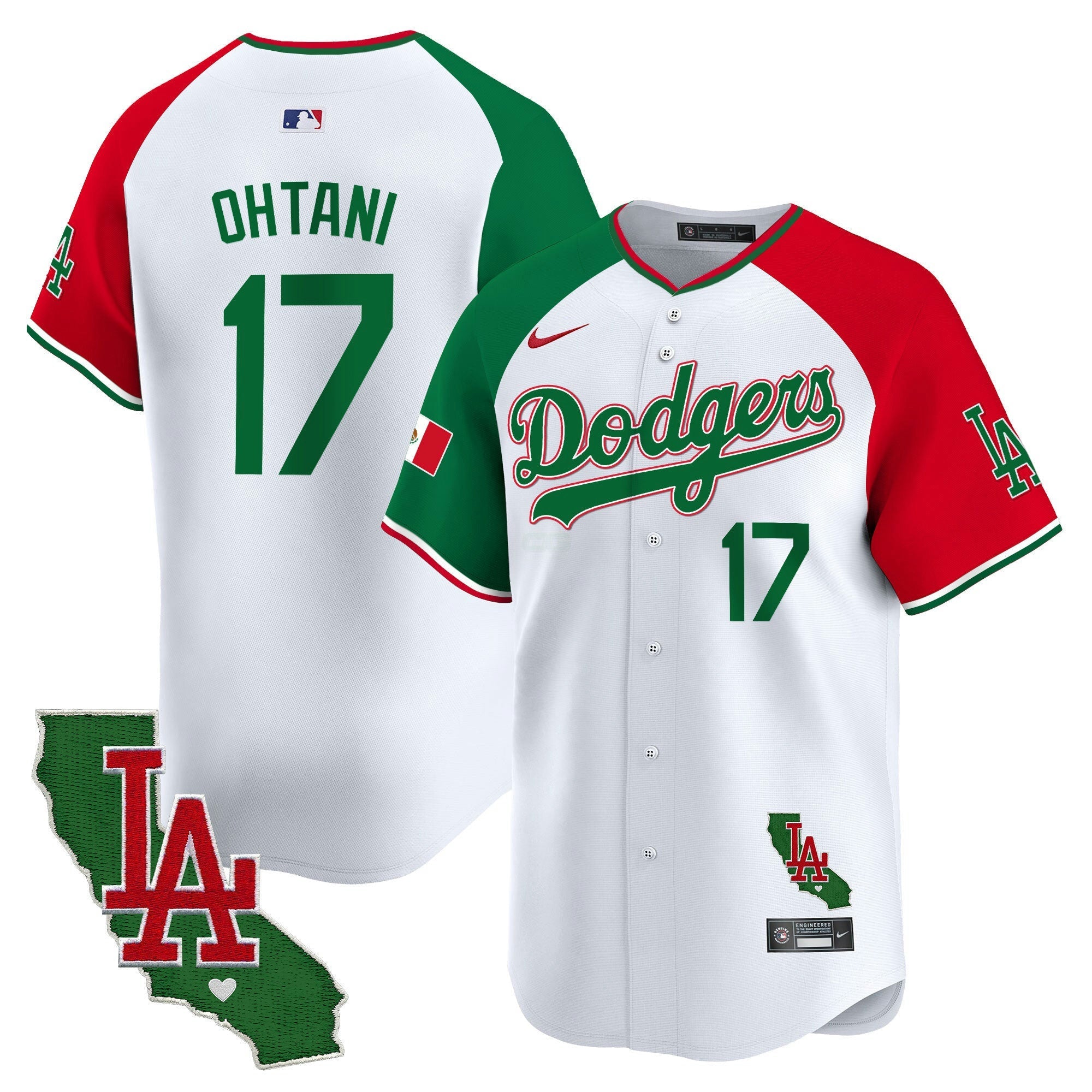 Camisa MLB Men’s Mexico California Patch Vapor Premier Limited Jersey V4