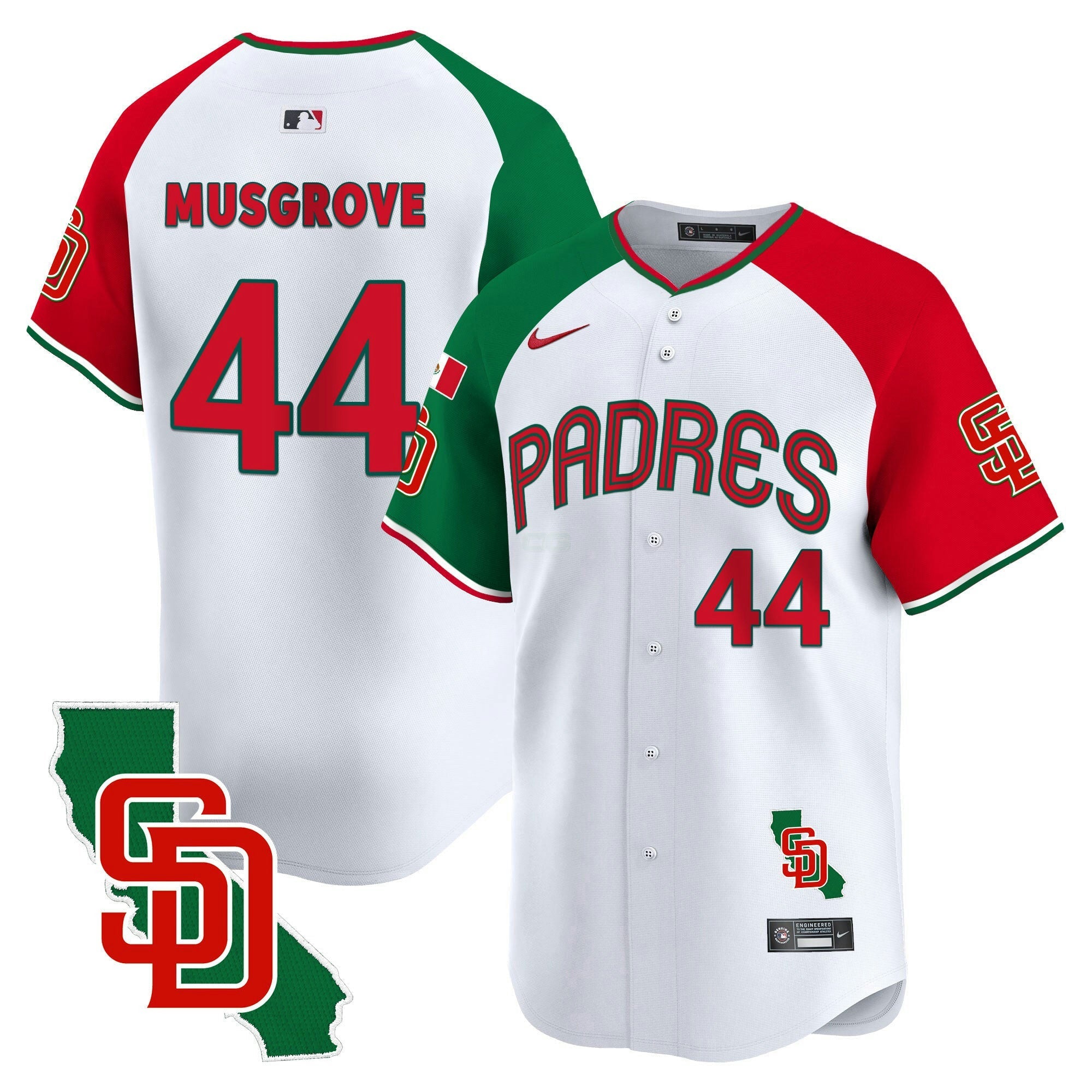 Camisa MLB Men’s Mexico California Patch Vapor Premier Limited Jersey V4