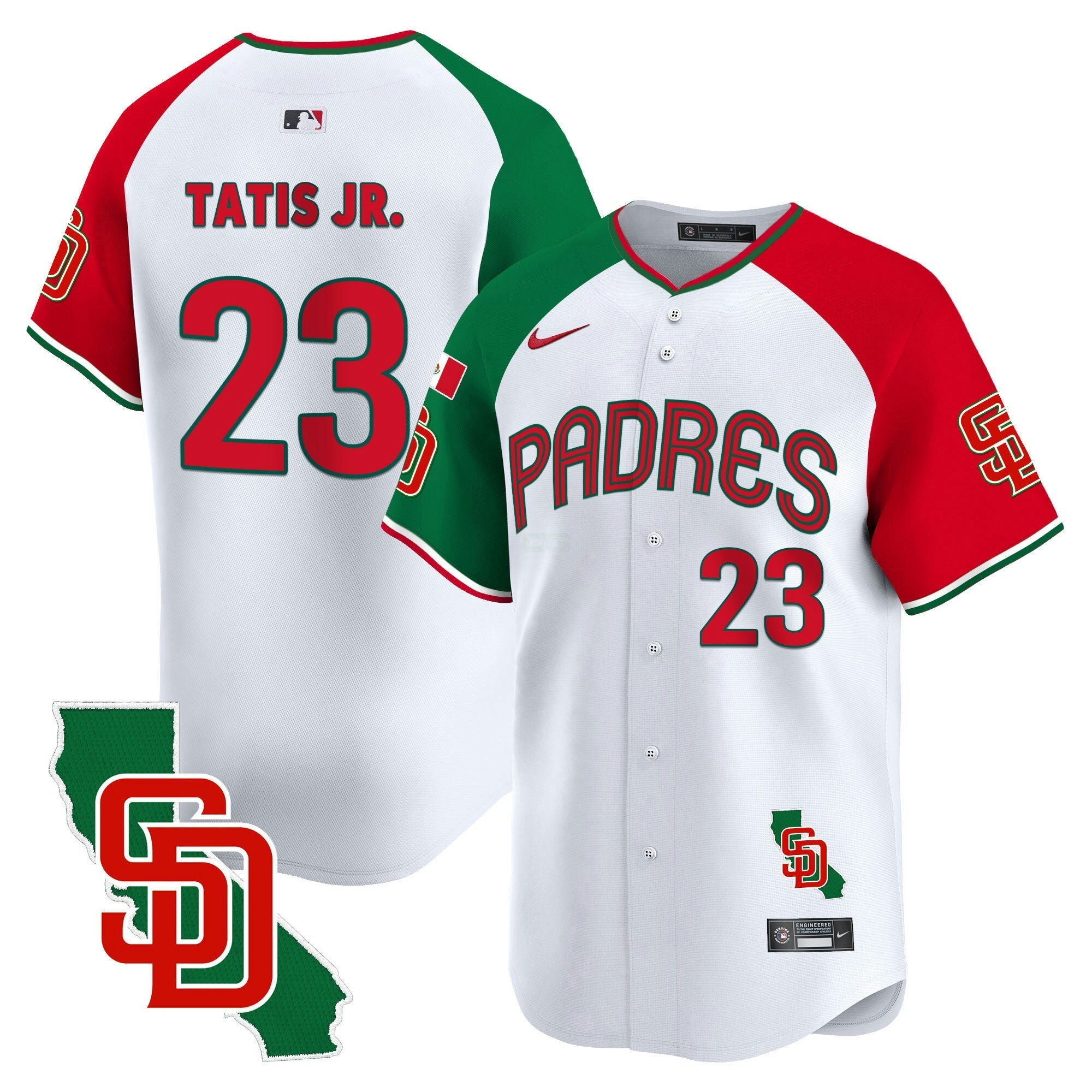 Camisa MLB Men’s Mexico California Patch Vapor Premier Limited Jersey V4