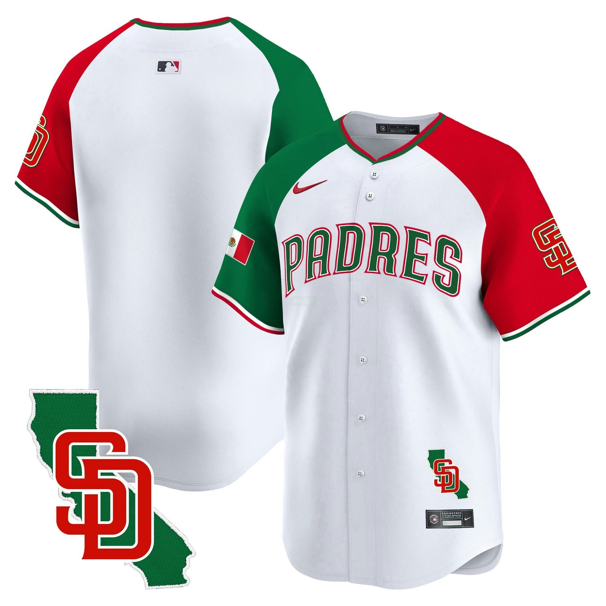 Camisa MLB Men’s Mexico California Patch Vapor Premier Limited Jersey V5