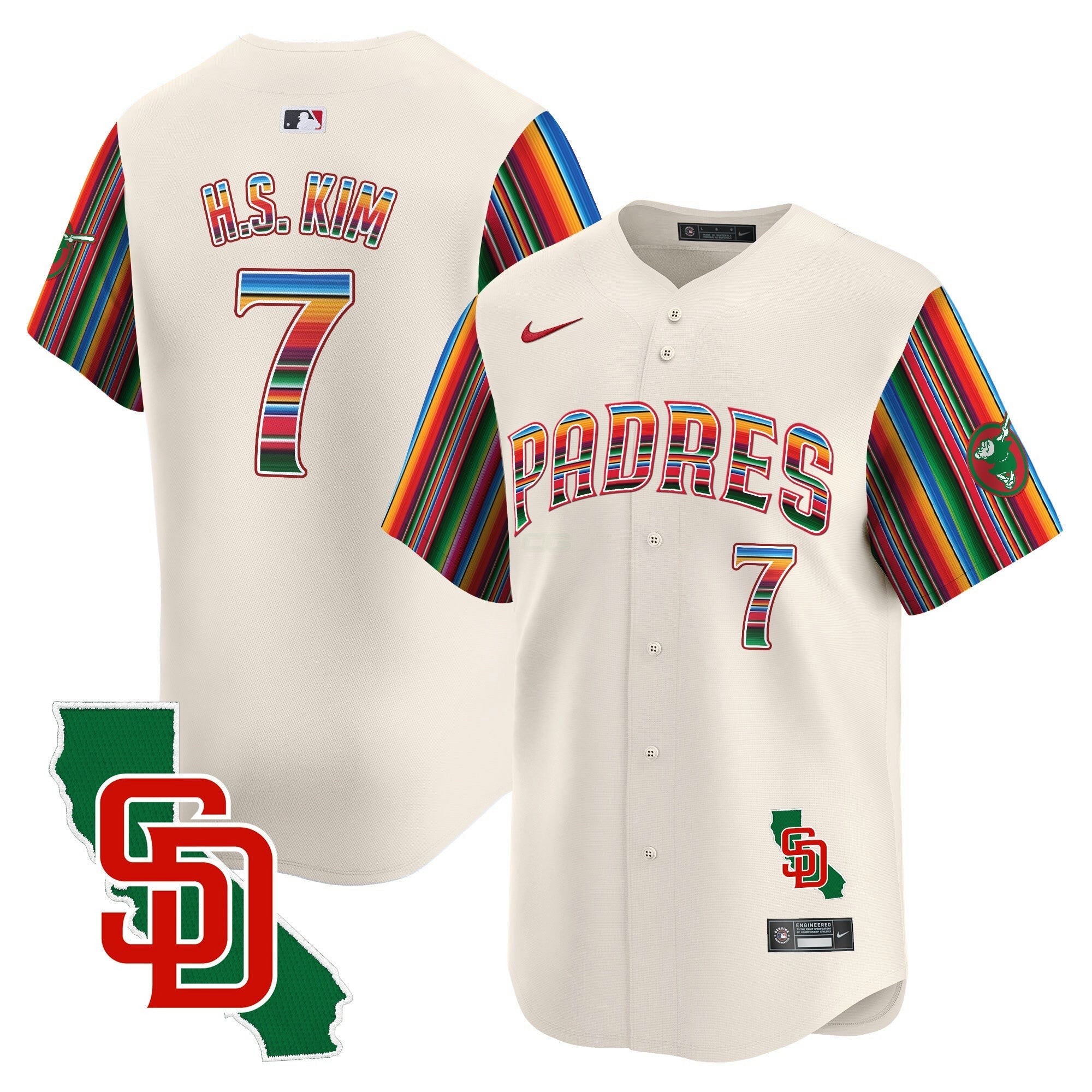 Camisa MLB Men’s Mexico California Patch Vapor Premier Limited Jersey V6