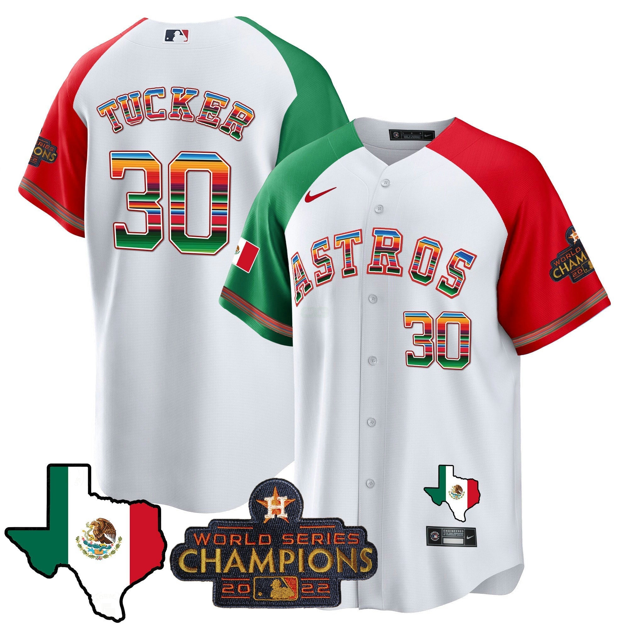 Camisa MLB Men’s Mexico Texas Map Cool Base Jersey