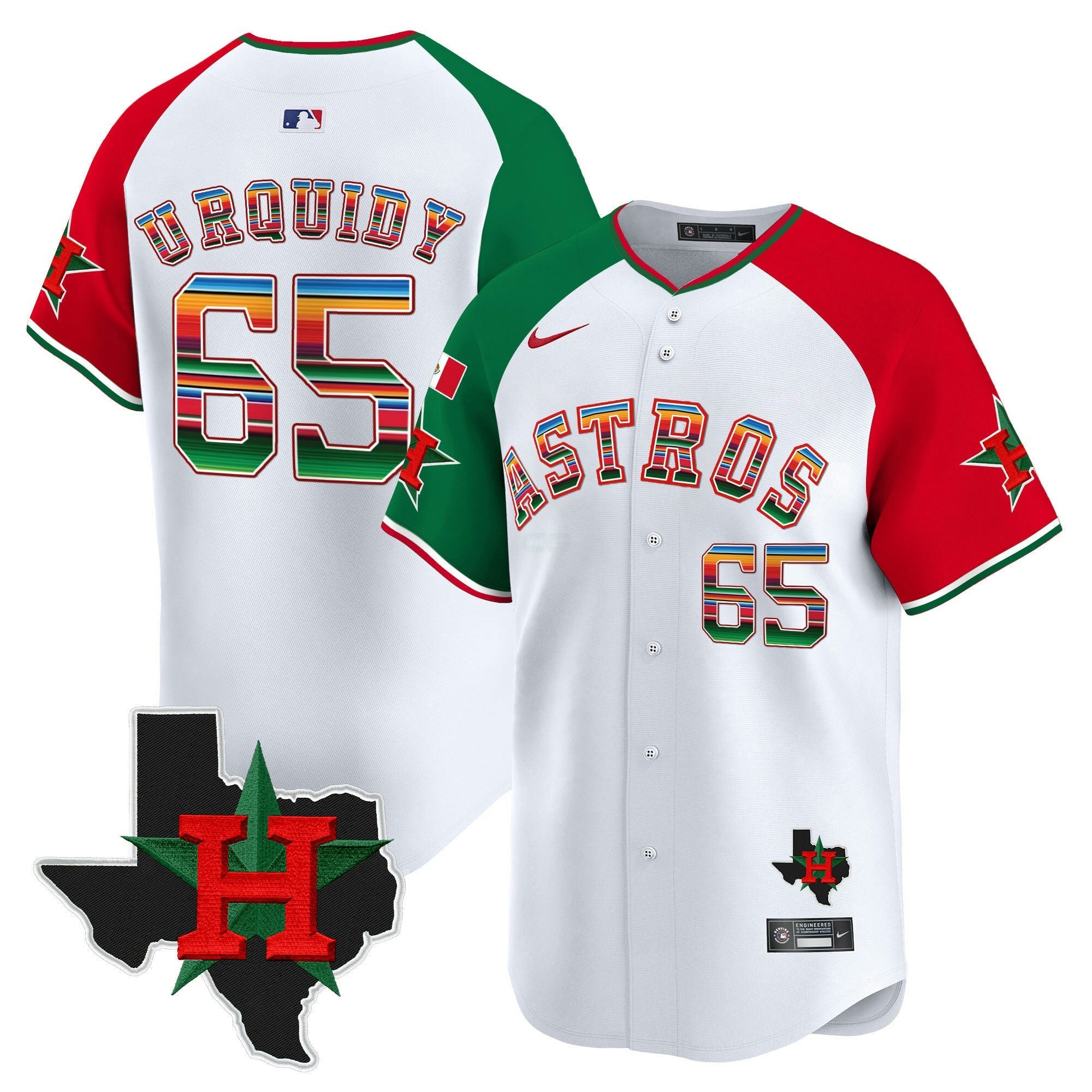 Camisa MLB Men’s Mexico Texas Patch Vapor Premier Limited Jersey V2