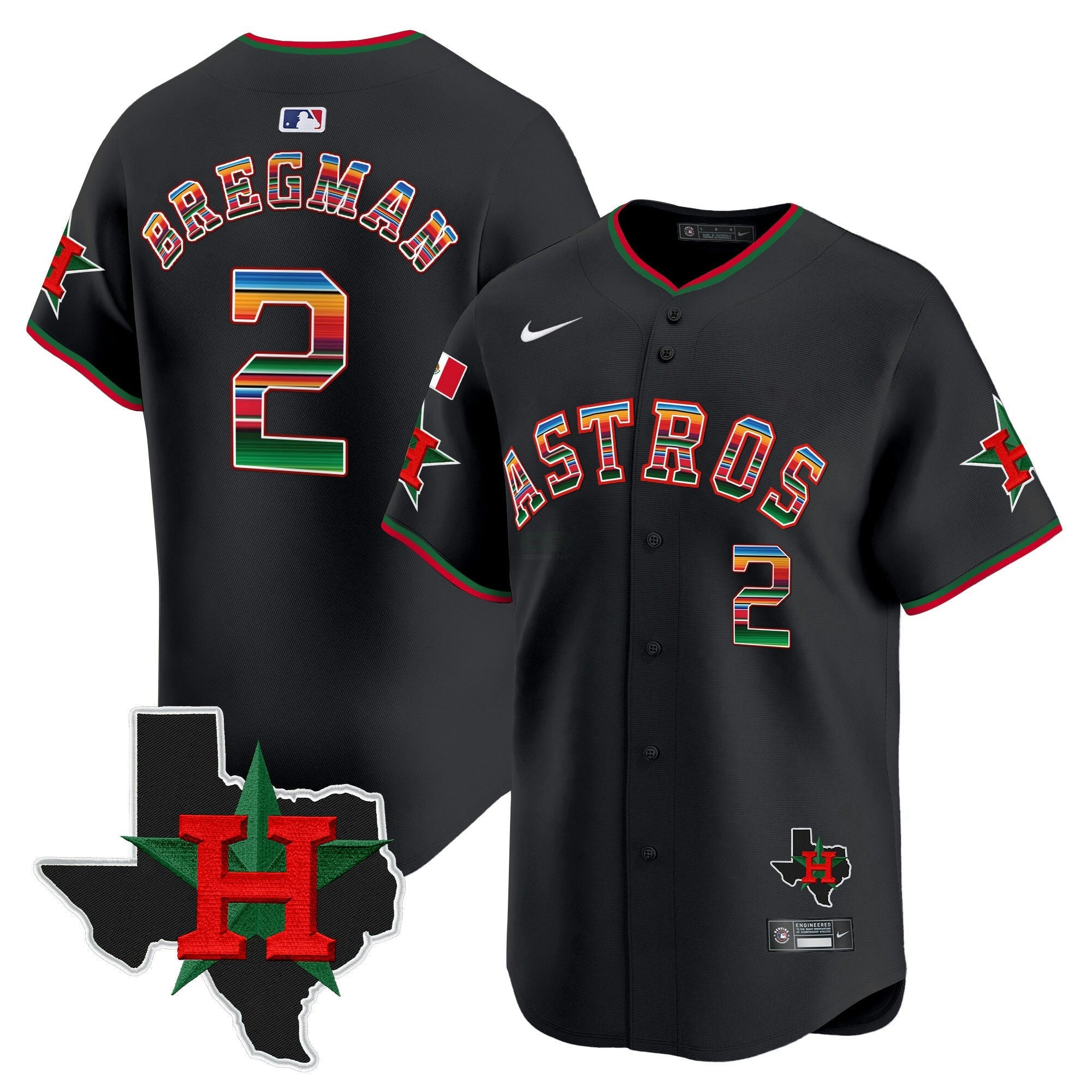Camisa MLB Men’s Mexico Texas Patch Vapor Premier Limited Jersey V2