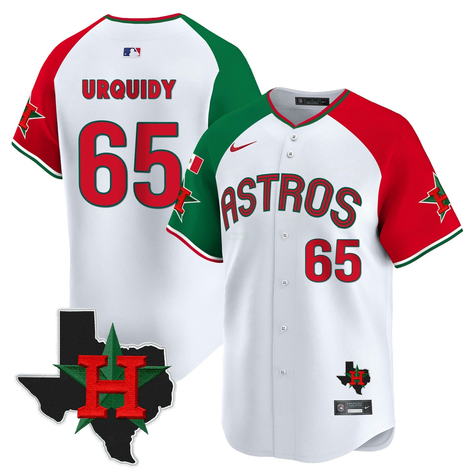 Camisa MLB Men’s Mexico Texas Patch Vapor Premier Limited Jersey V3