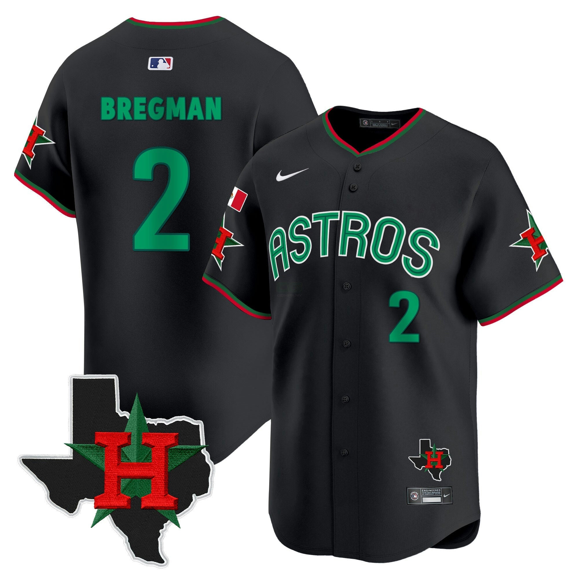 Camisa MLB Men’s Mexico Texas Patch Vapor Premier Limited Jersey V3