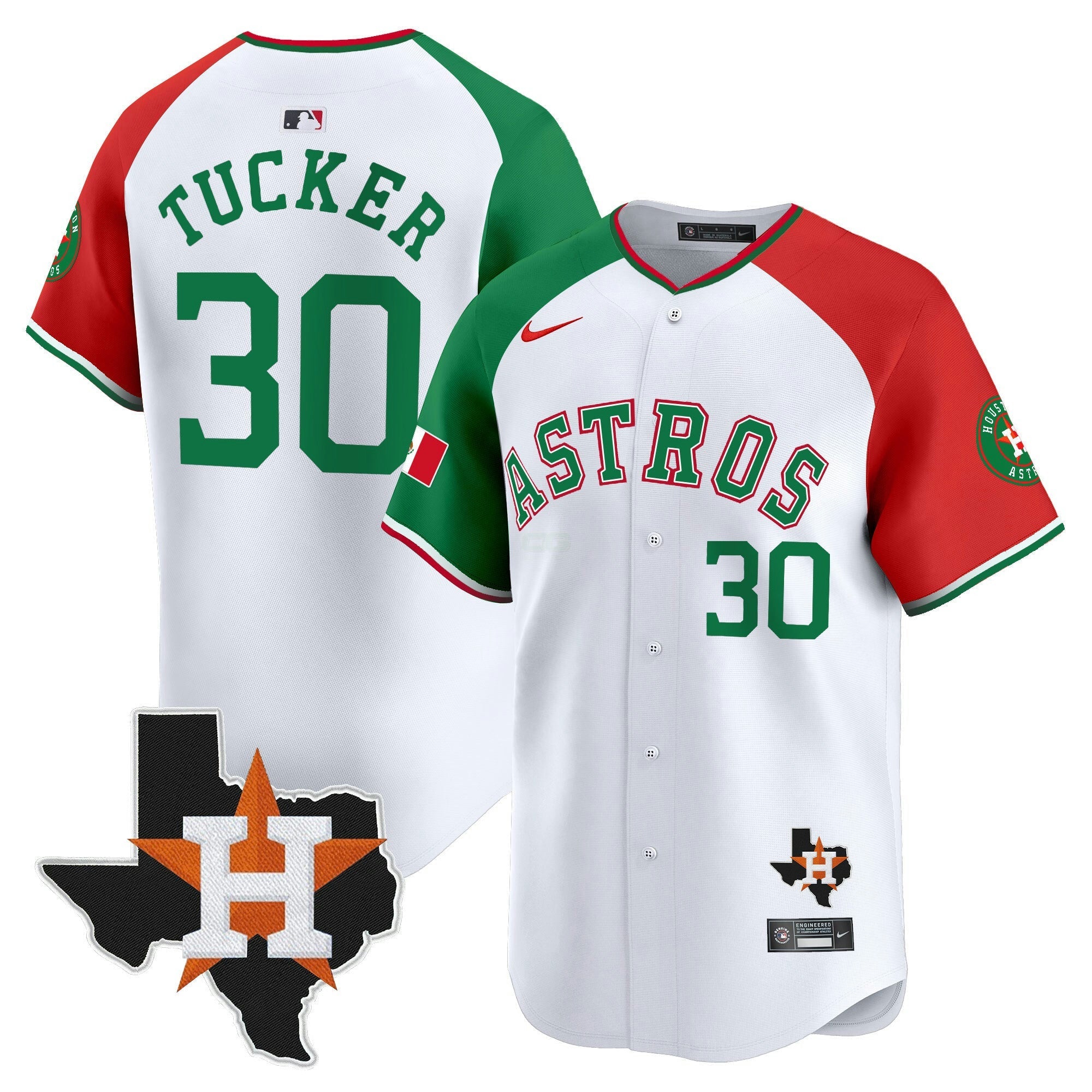 Camisa MLB Men’s Mexico Texas Patch Vapor Premier Limited Jersey V4