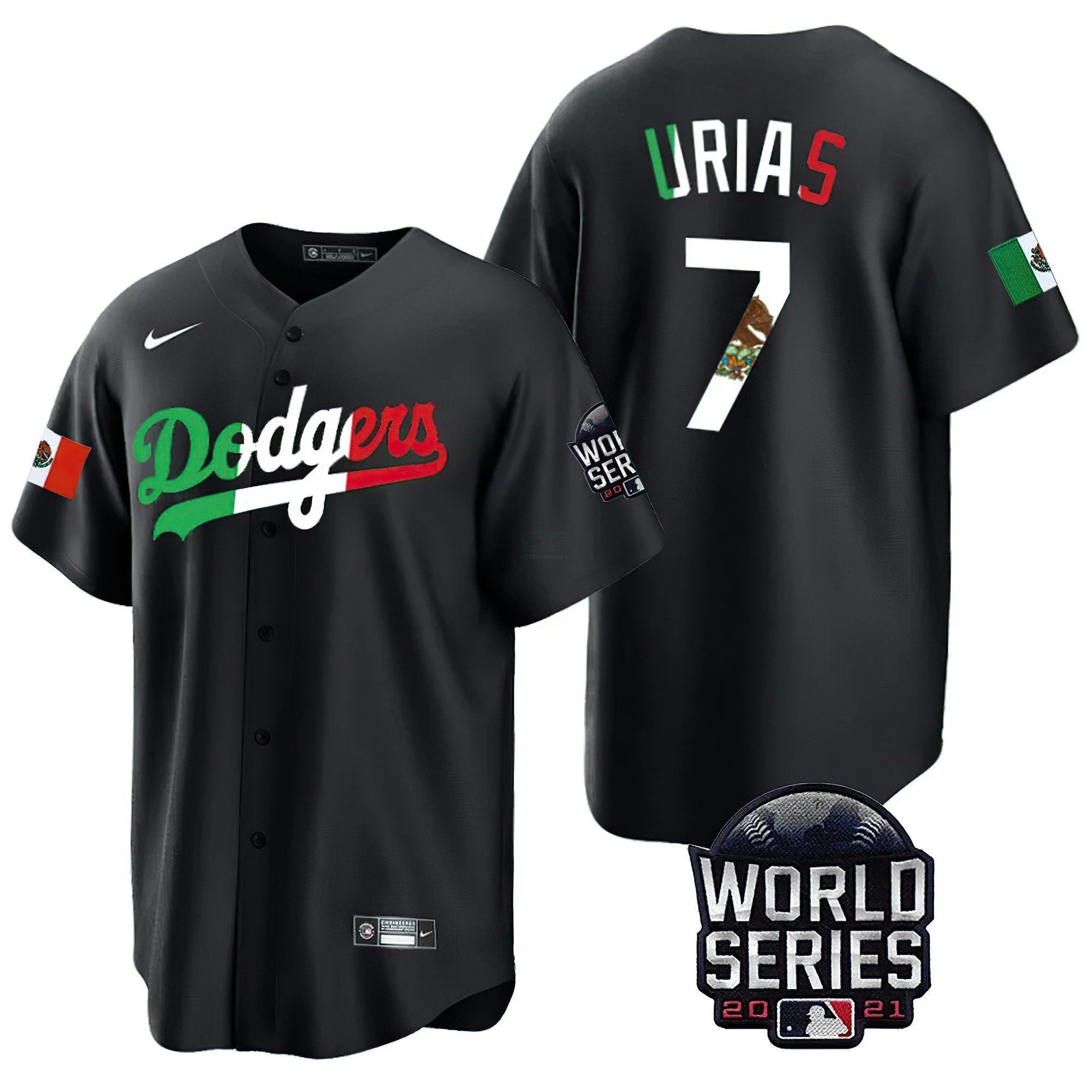 Camisa MLB Men’s Mexico World Series Patch Jersey