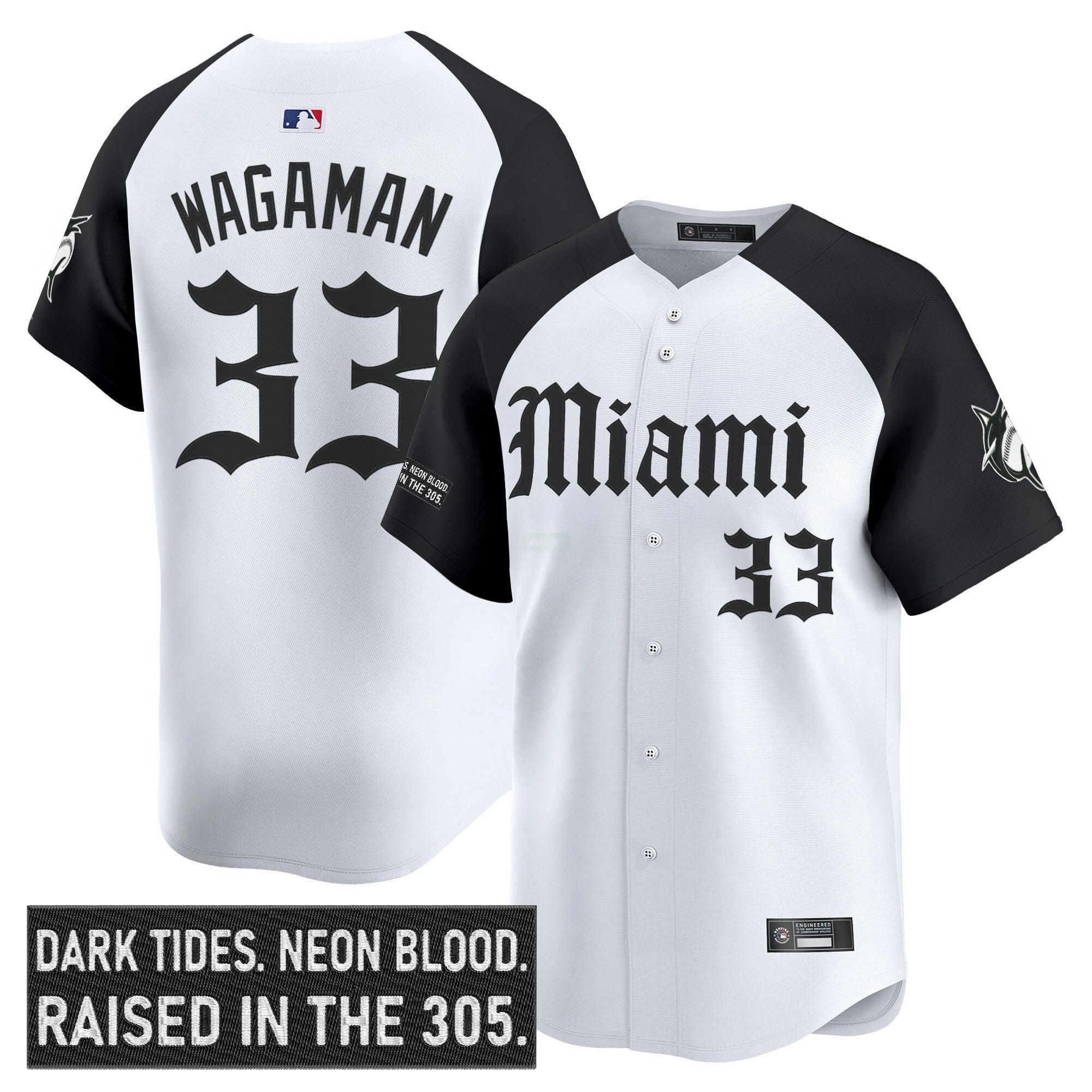 Camisa MLB Men’s Miami ‘Gothic Vice Edition’ Vapor Premier Limited Jersey